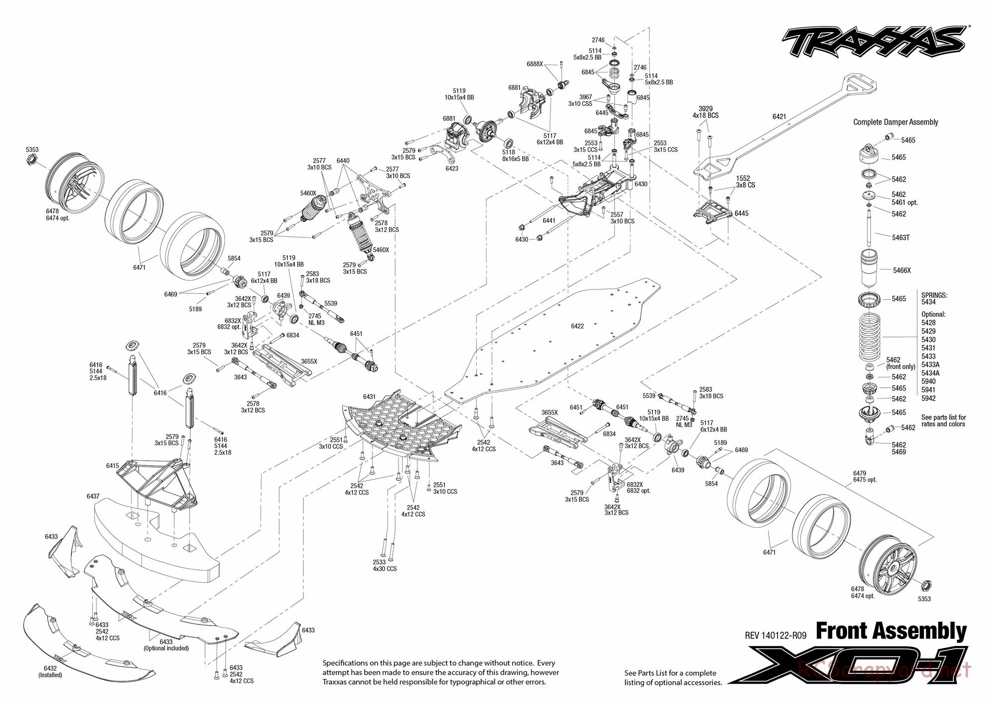 Traxxas - XO-1 (2011) - Exploded Views - Page 3