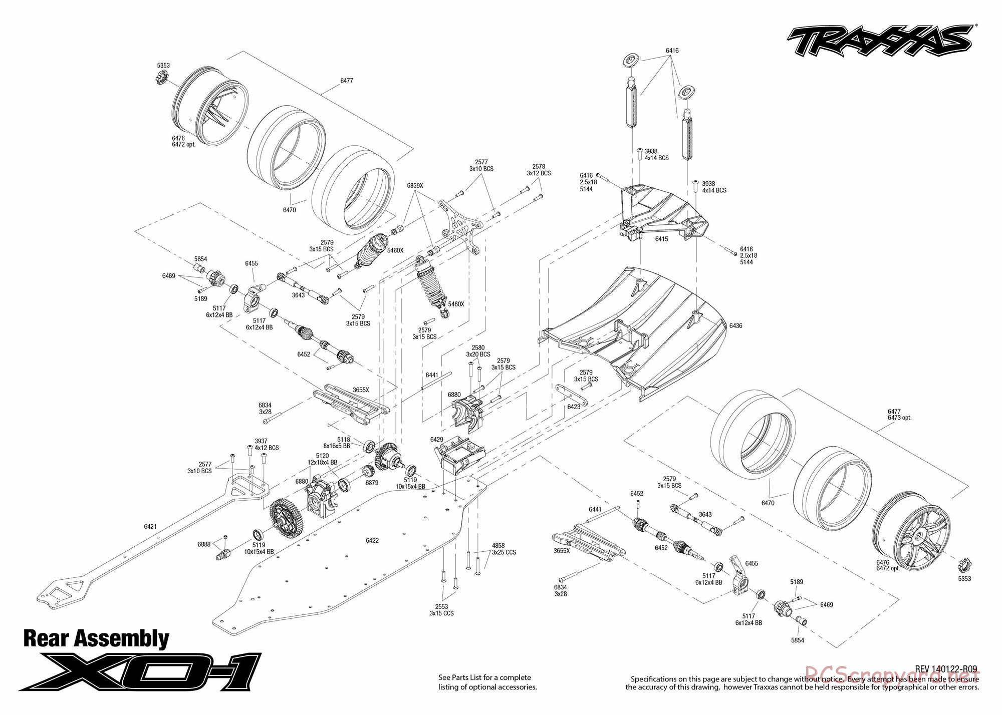 Traxxas - XO-1 (2011) - Exploded Views - Page 4