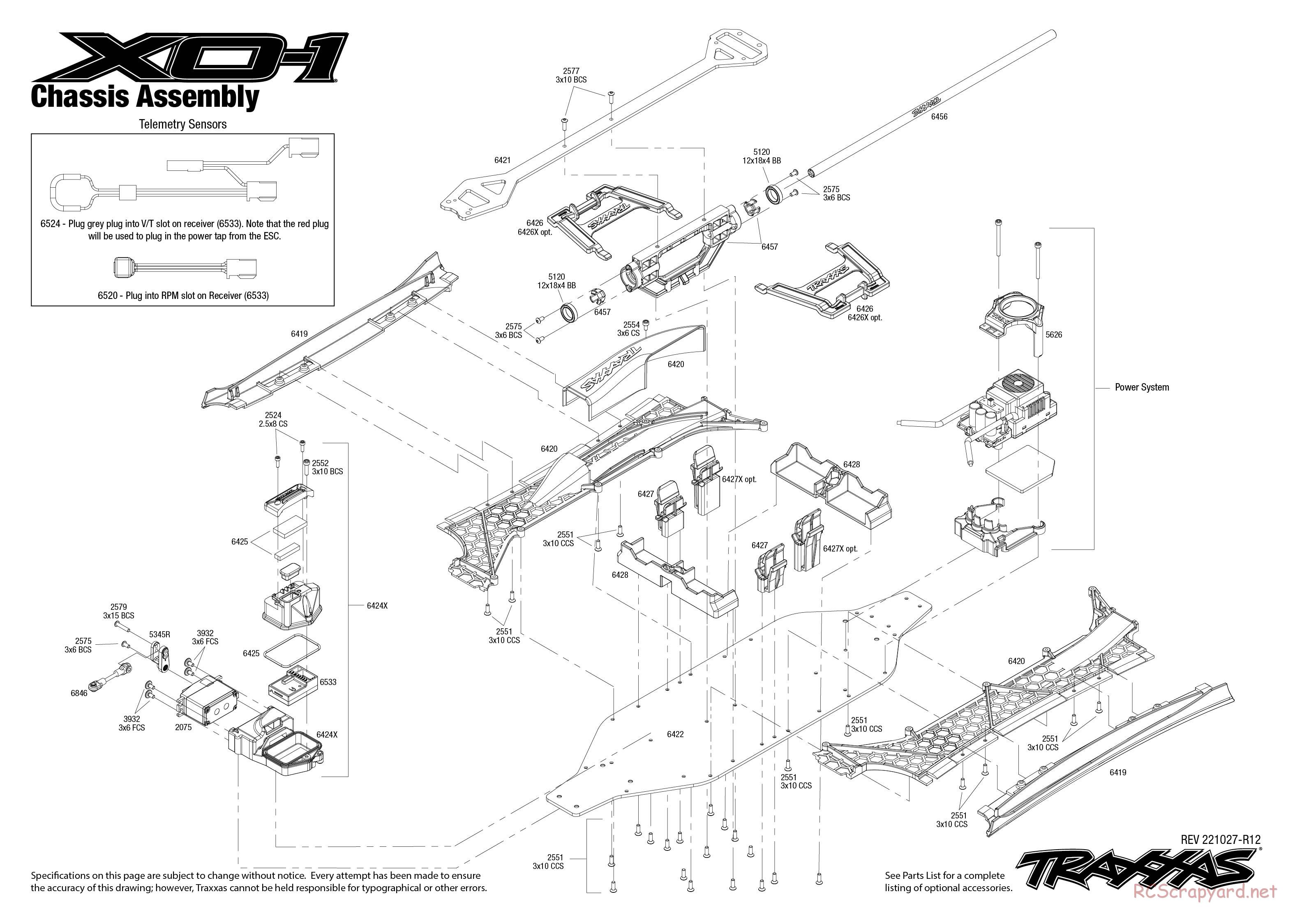 Traxxas - XO-1 TSM - Exploded Views - Page 2