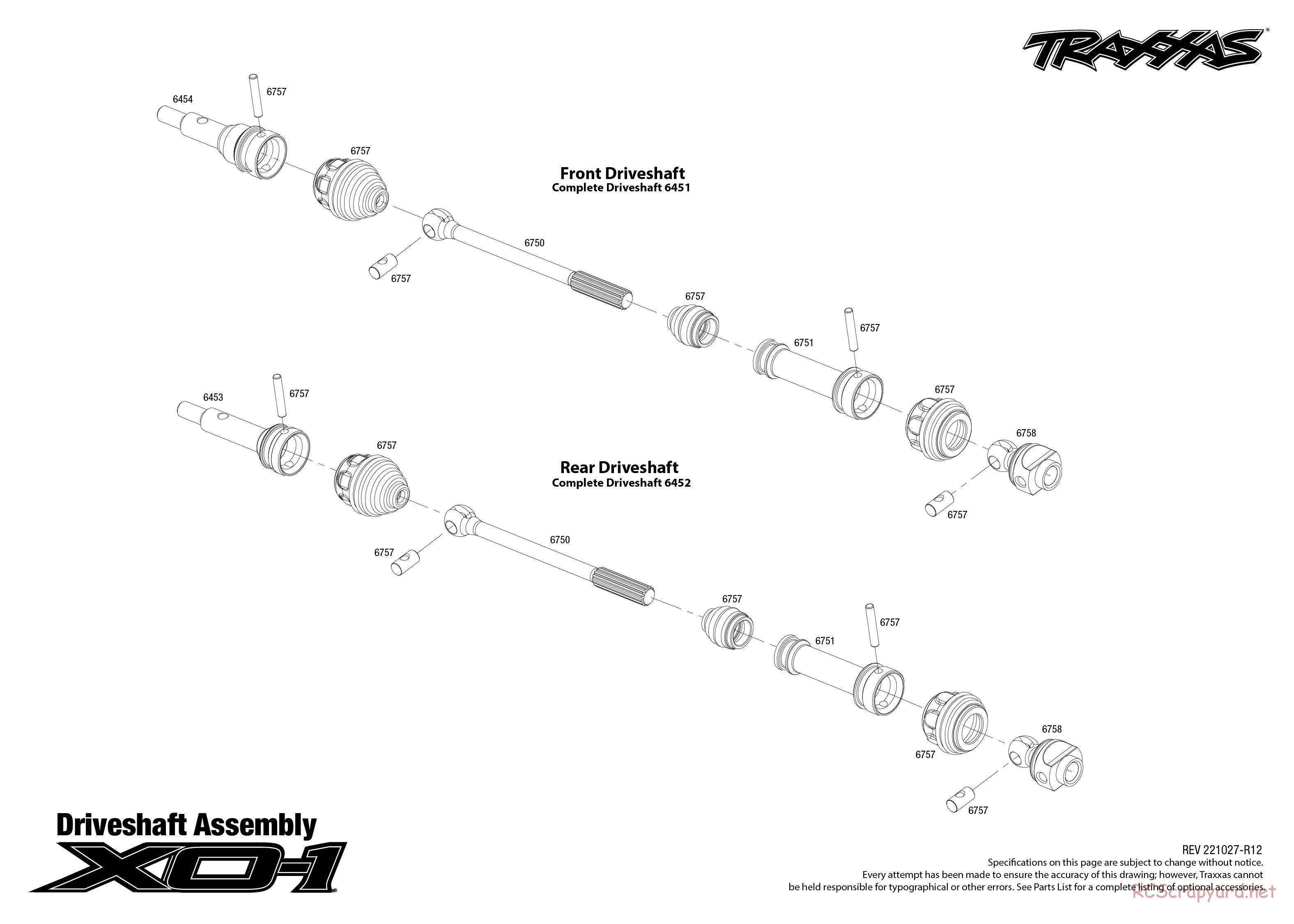 Traxxas - XO-1 TSM - Exploded Views - Page 3