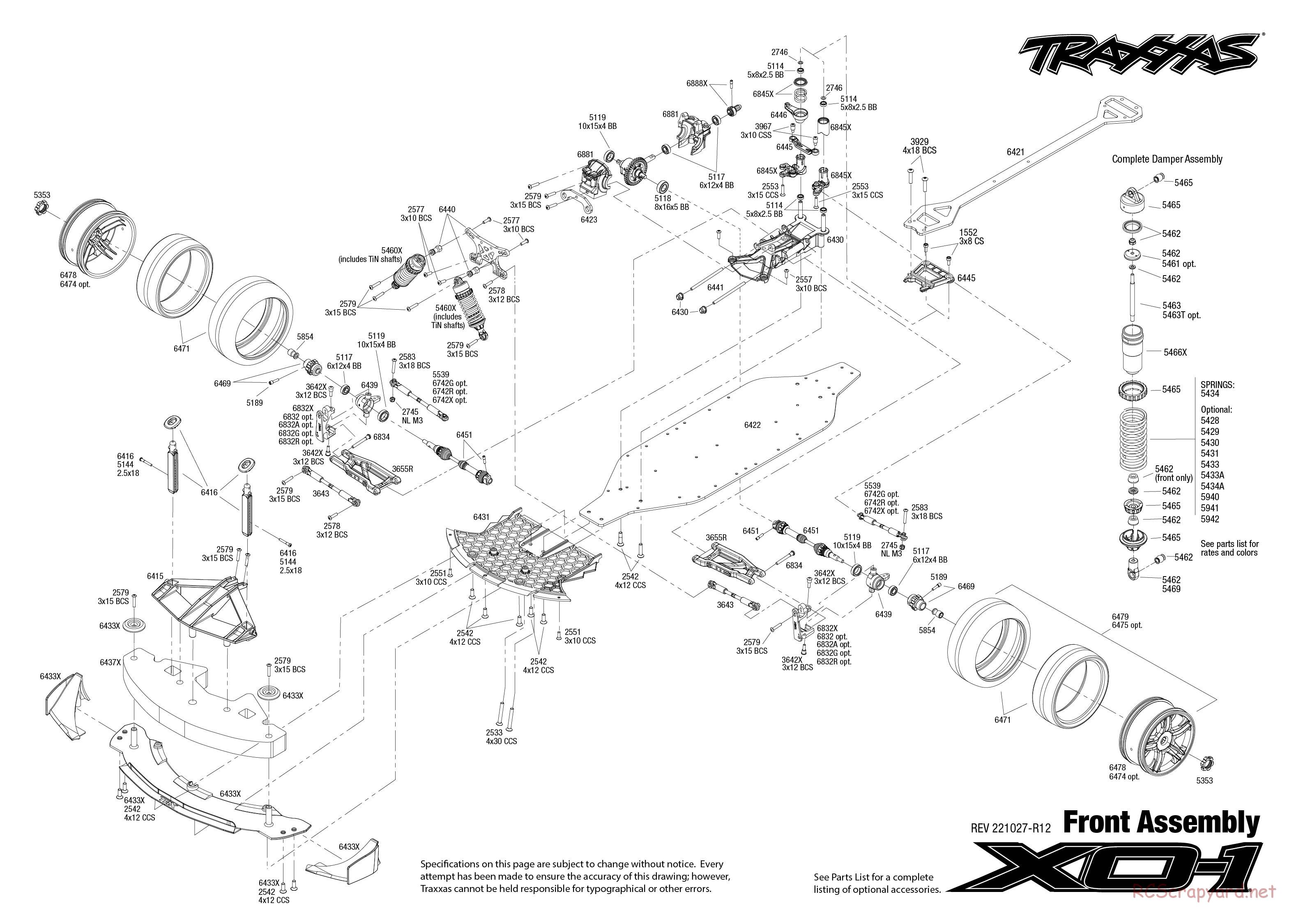 Traxxas - XO-1 TSM - Exploded Views - Page 4