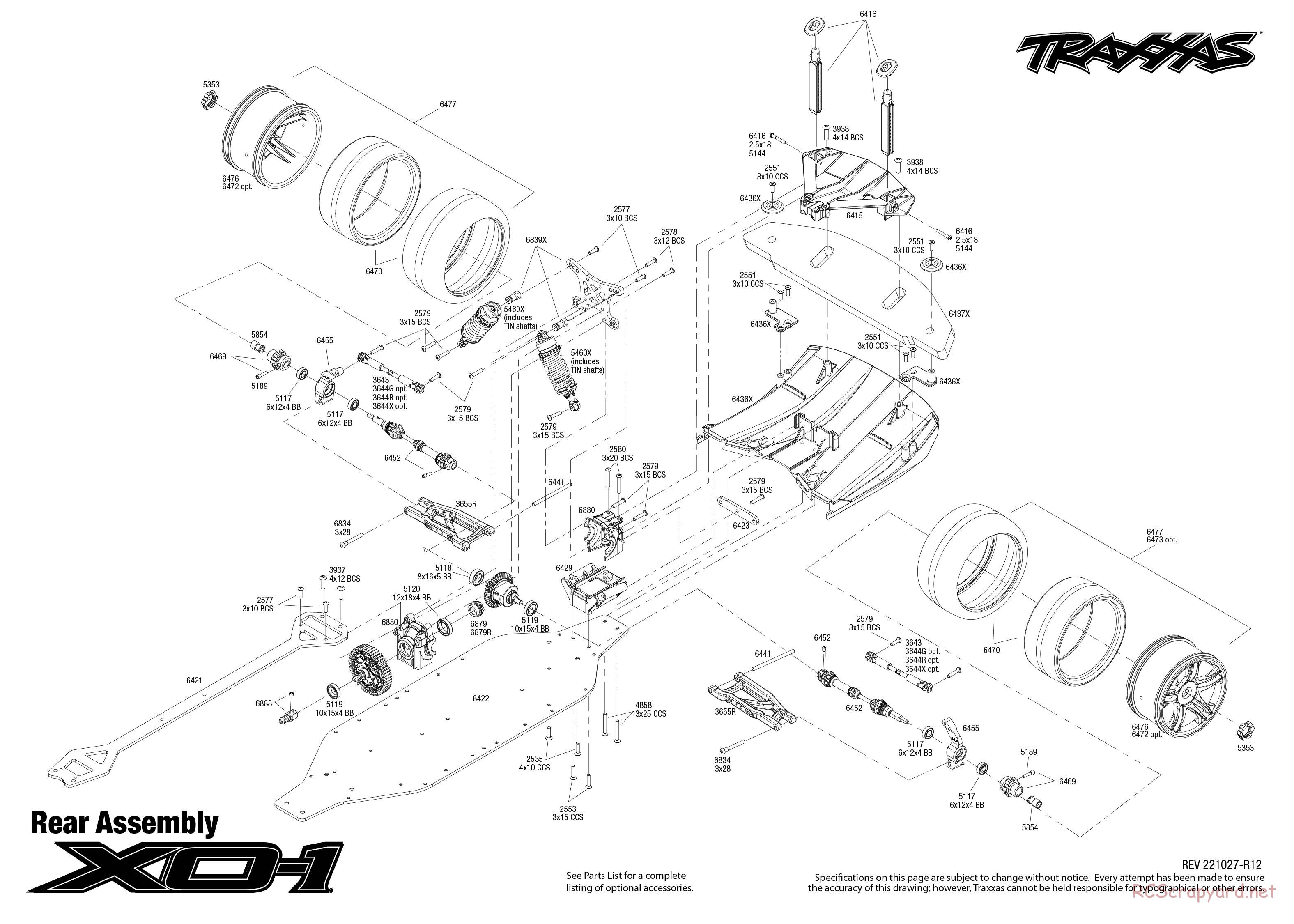 Traxxas - XO-1 TSM - Exploded Views - Page 5