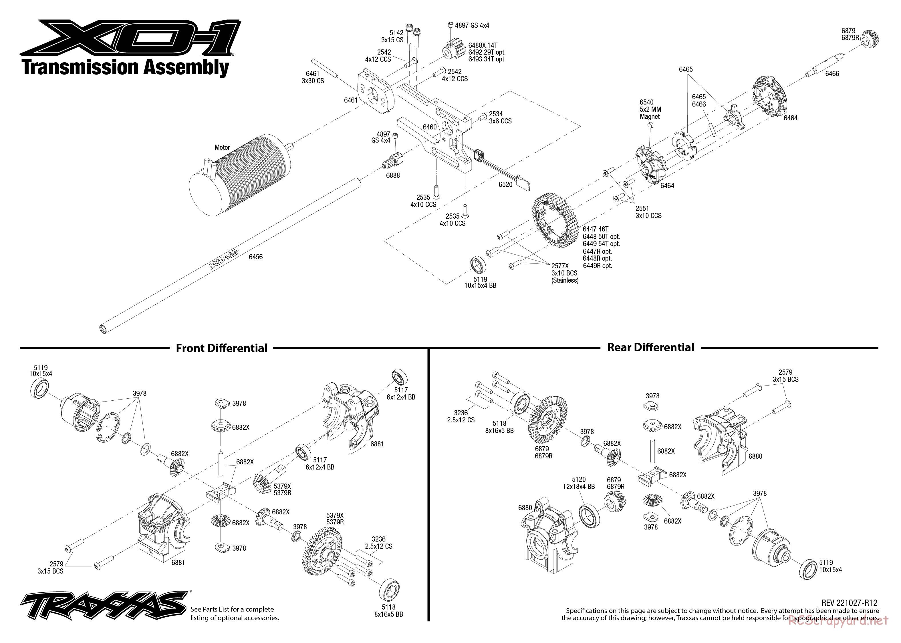 Traxxas - XO-1 TSM - Exploded Views - Page 6