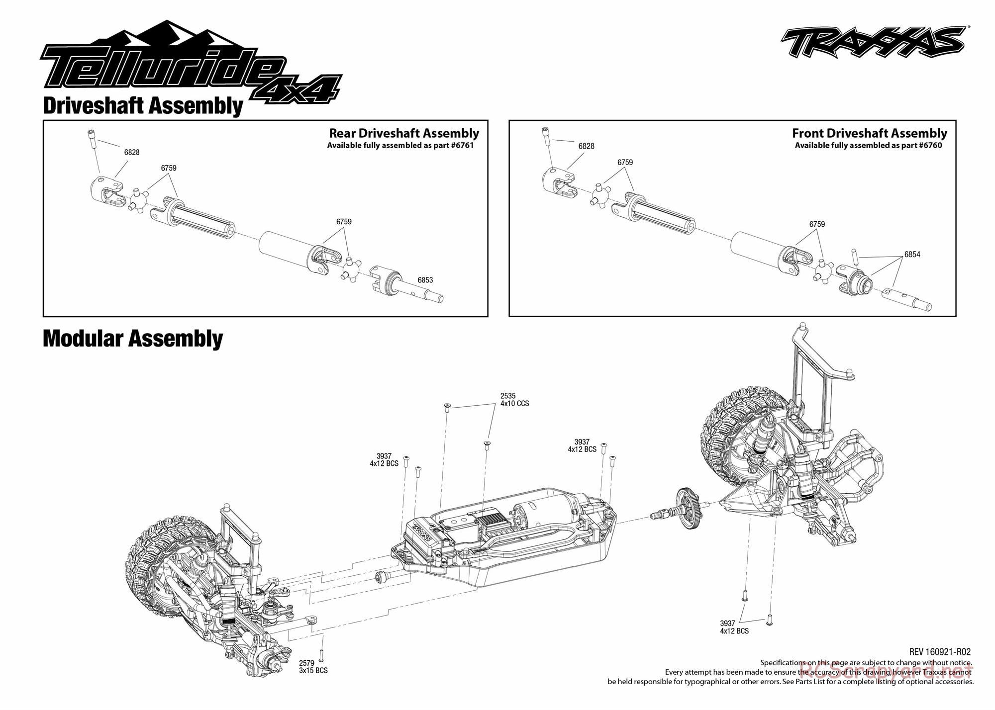 Traxxas - Telluride 4x4 (2015) - Exploded Views - Page 2