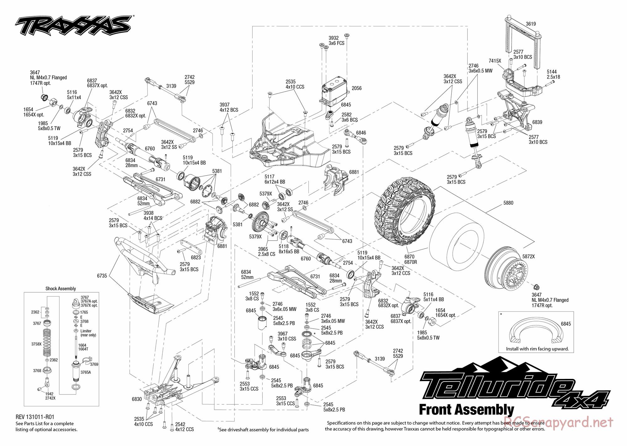 Traxxas - Telluride 4x4 (2013) - Exploded Views - Page 3