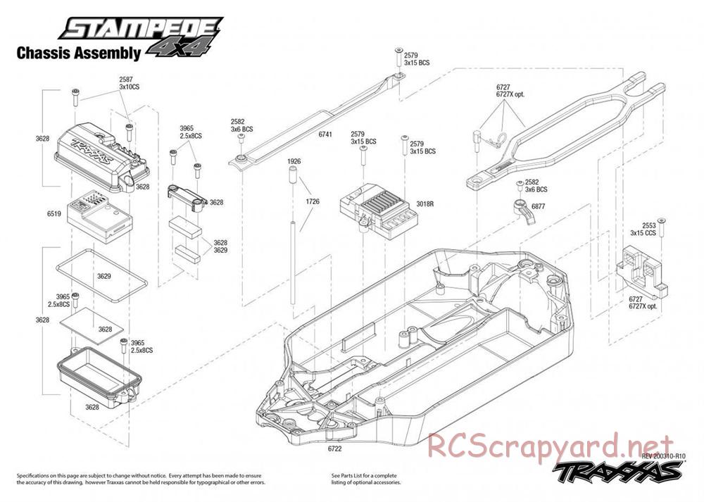 Traxxas - Stampede 4x4 - Exploded Views - Page 1