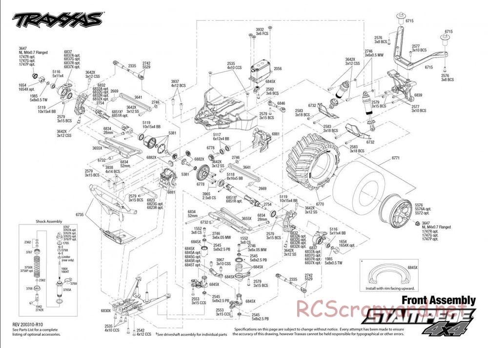 Traxxas - Stampede 4x4 - Exploded Views - Page 2