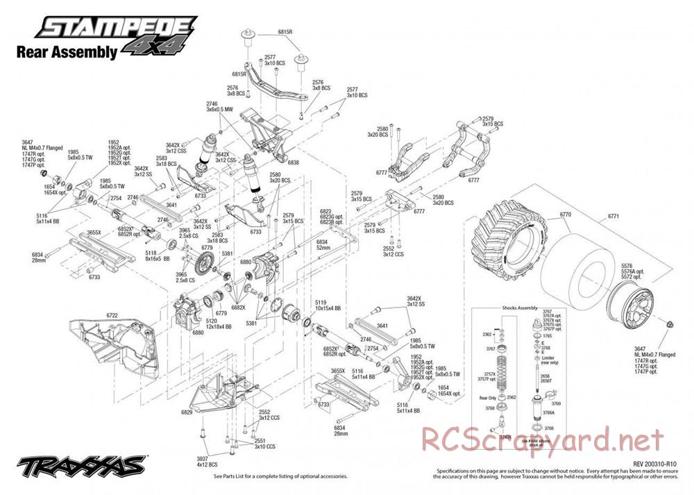 Traxxas - Stampede 4x4 - Exploded Views - Page 3