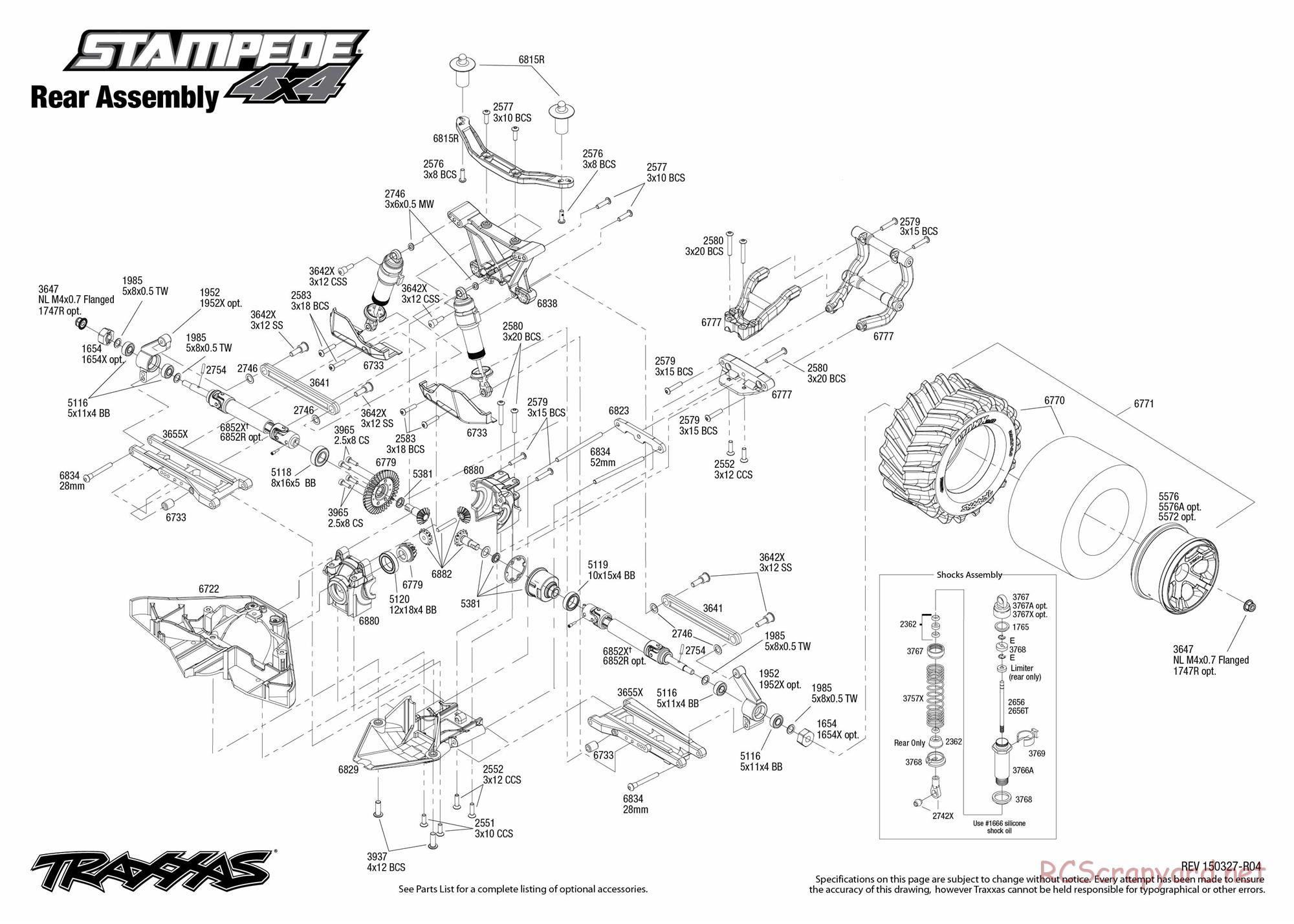 Traxxas - Stampede 4x4 (2013) - Exploded Views - Page 2