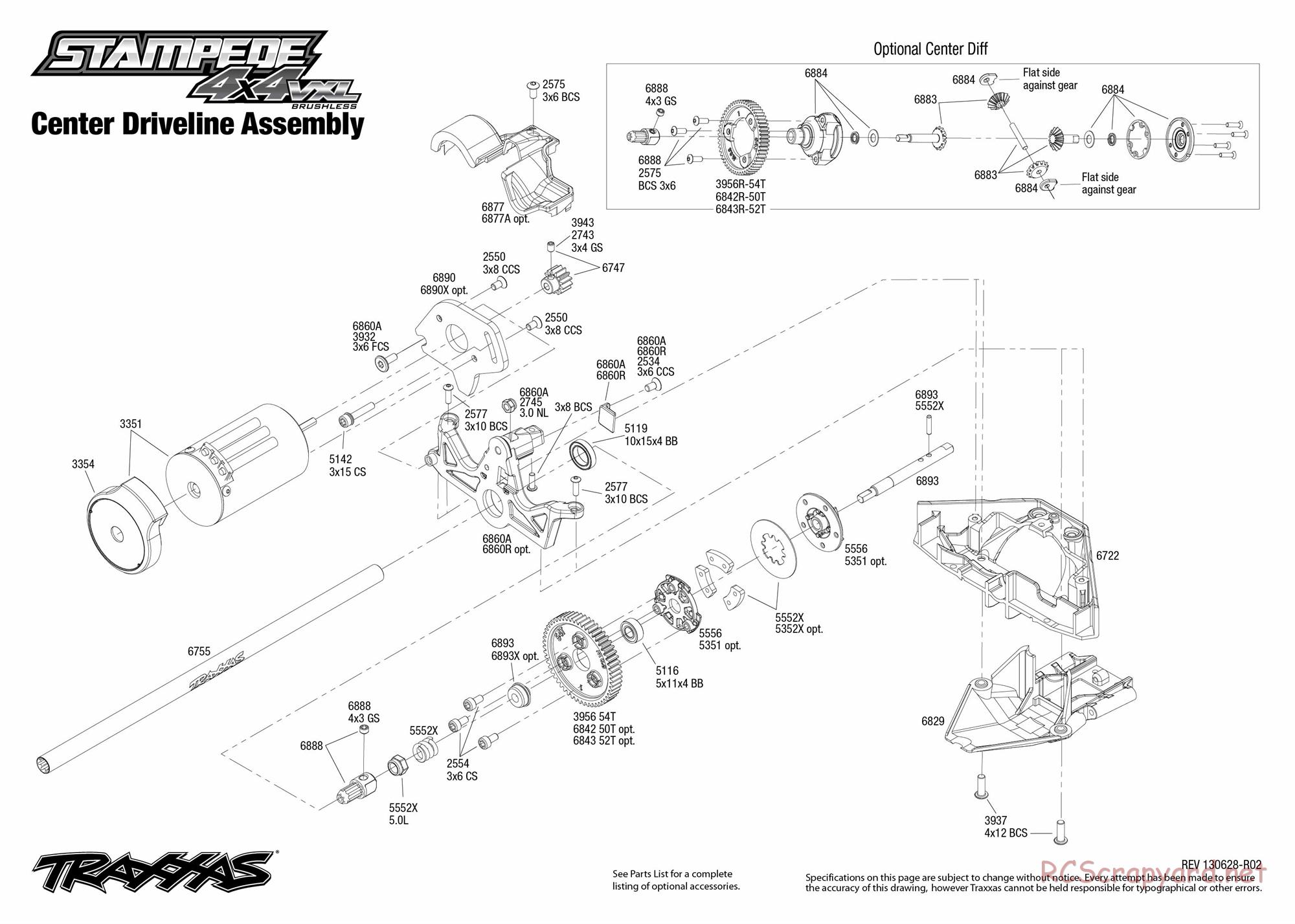Traxxas - Stampede 4x4 VXL (2012) - Exploded Views - Page 5