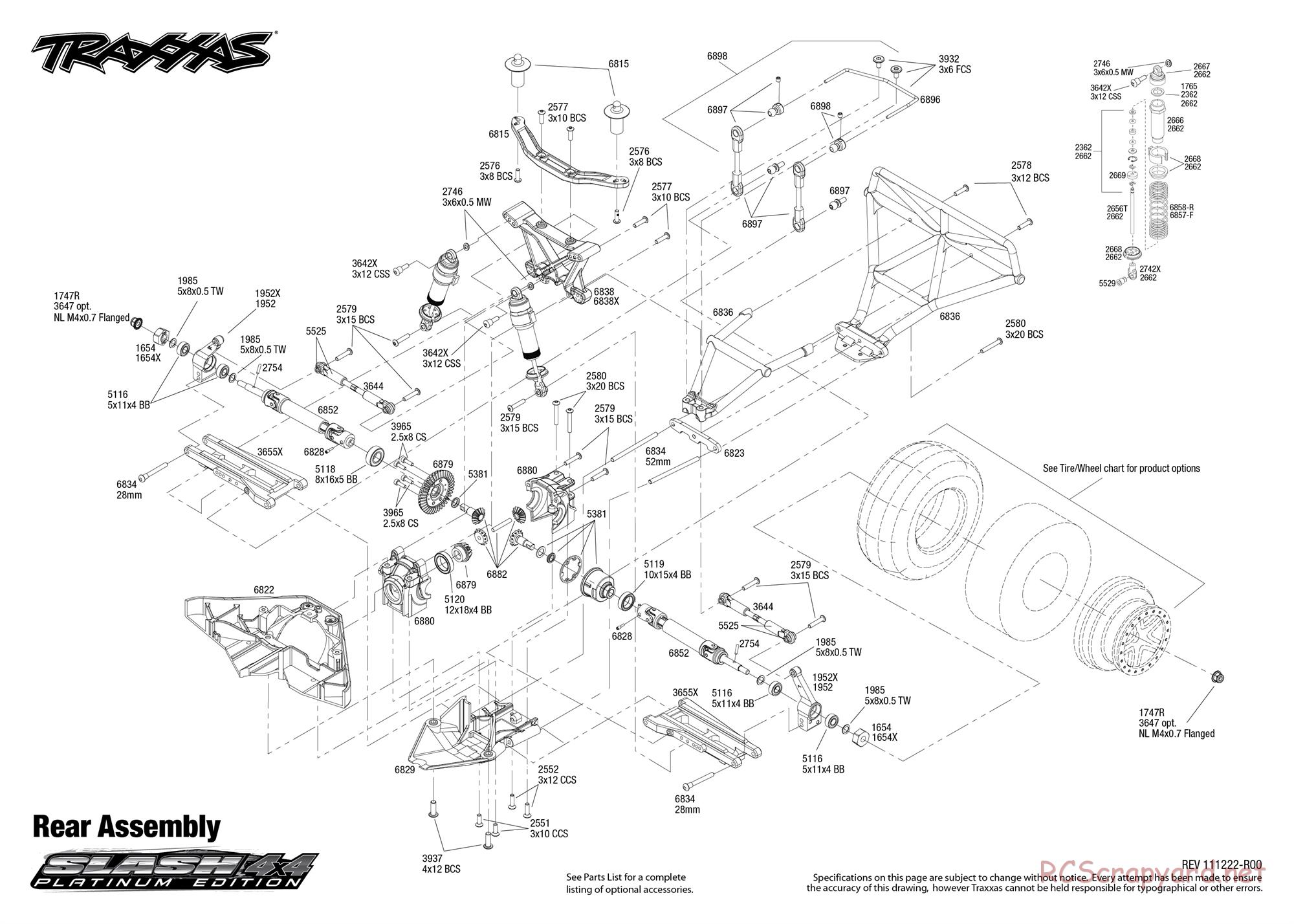 Traxxas - Slash 4x4 Platinum Ed (2010) - Exploded Views - Page 3