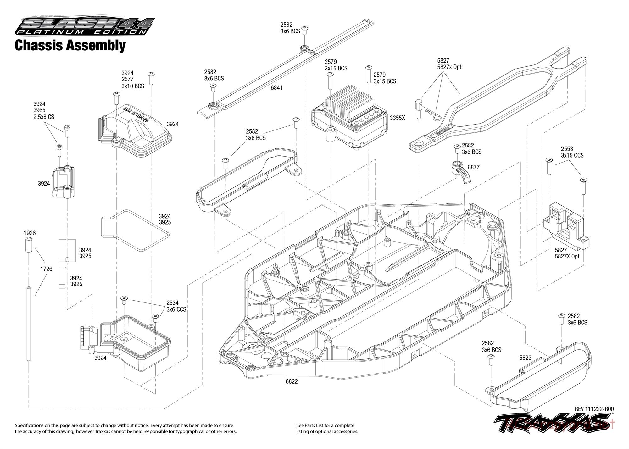 Traxxas - Slash 4x4 Platinum Ed (2010) - Exploded Views - Page 4