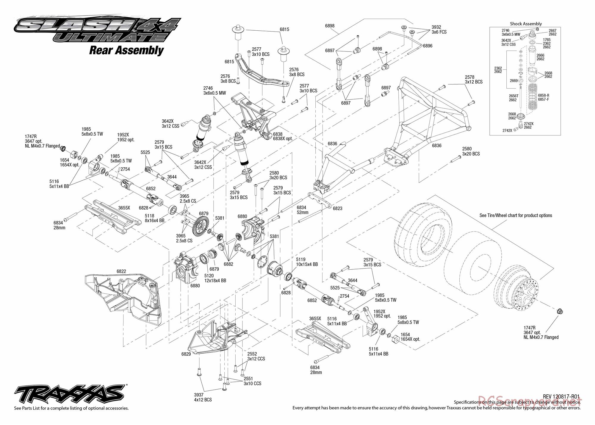 Traxxas - Slash 4x4 Ultimate - Exploded Views - Page 5