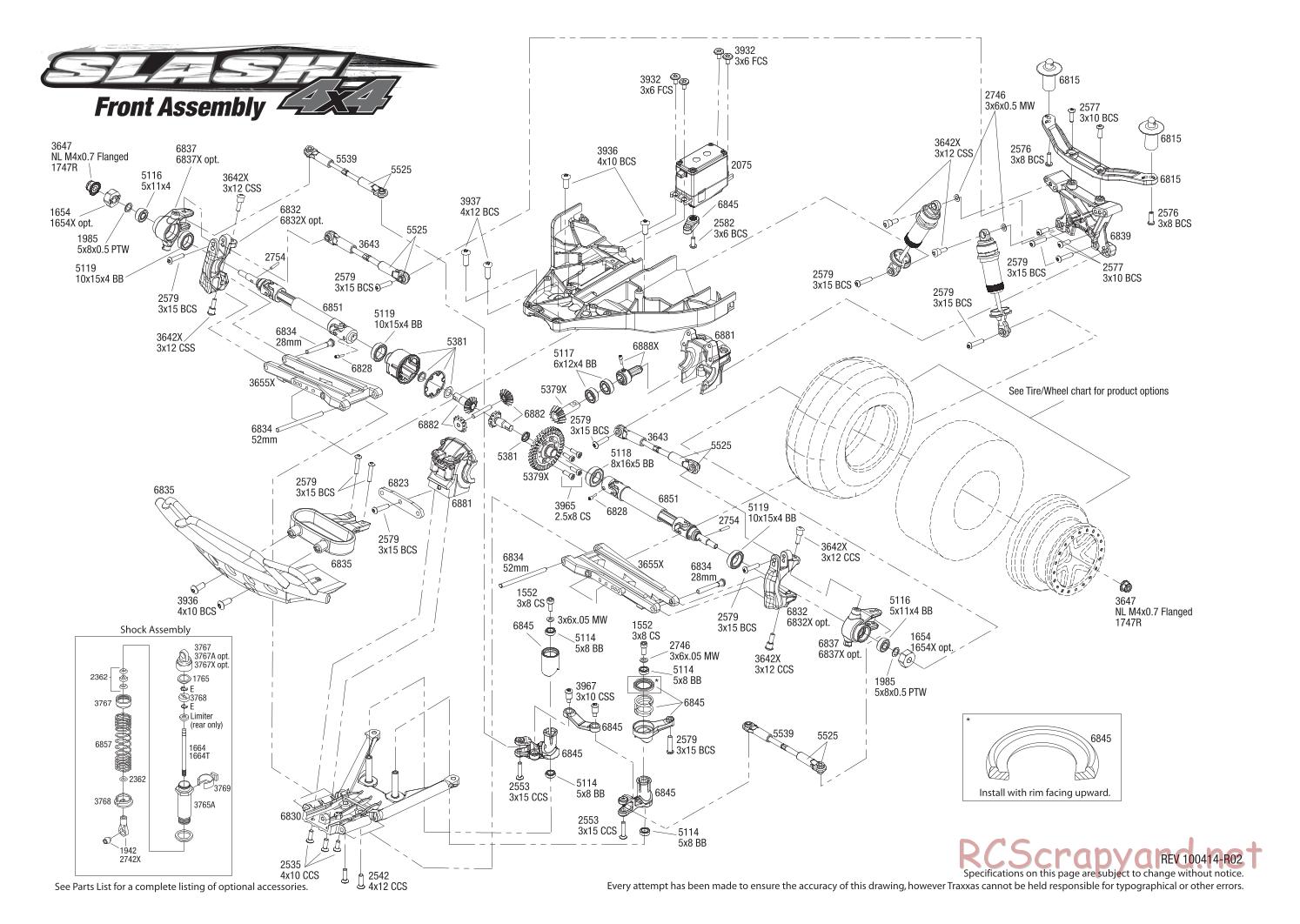 Traxxas - Slash 4x4 - Exploded Views - Page 3