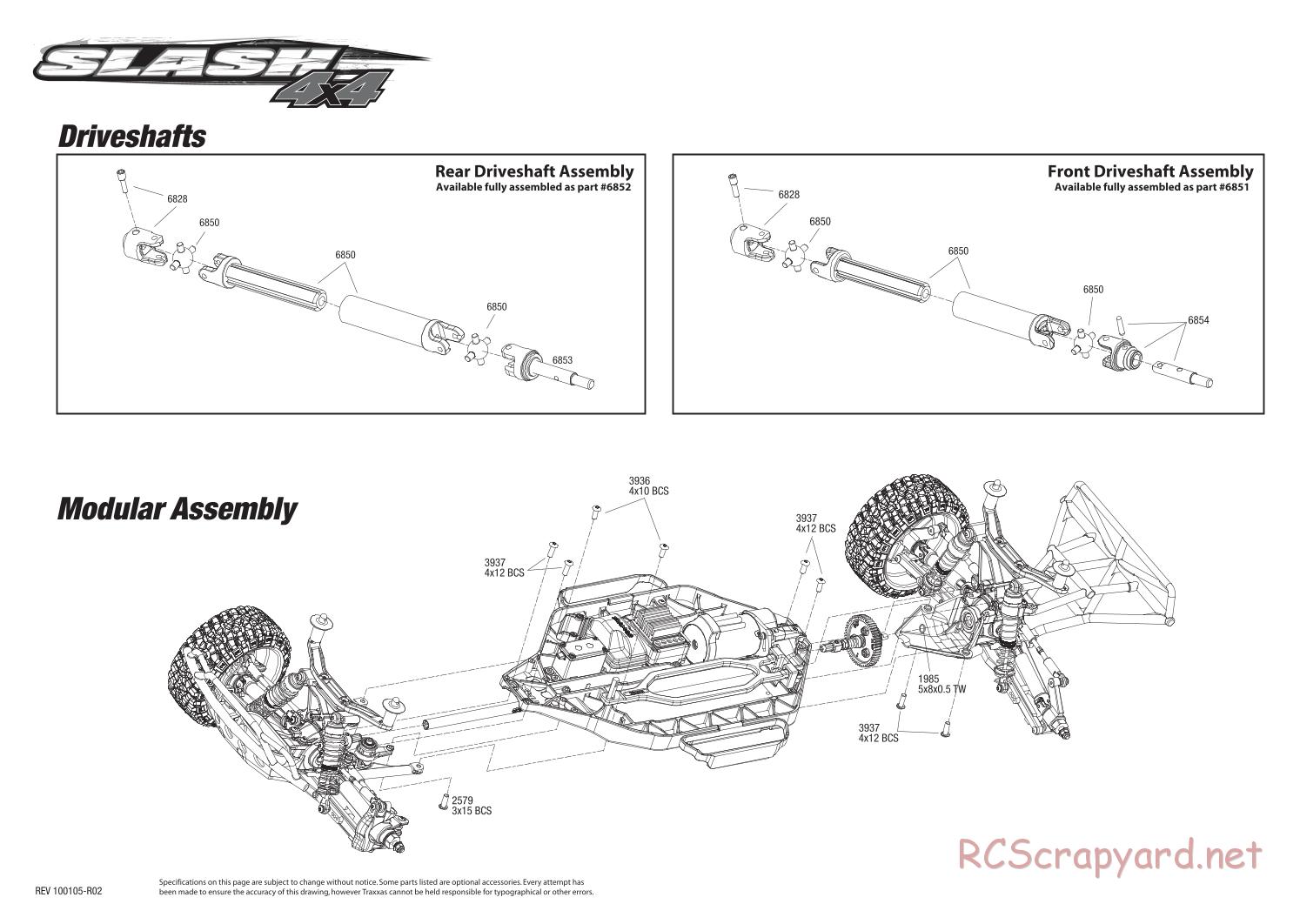 Traxxas - Slash 4x4 - Exploded Views - Page 5