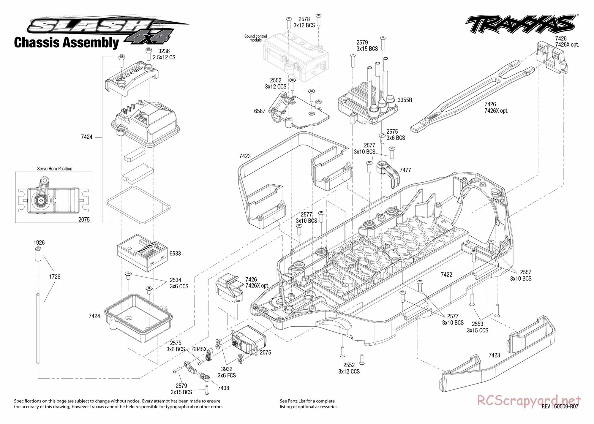 Traxxas - Slash 4x4 TSM OBA - Exploded Views - Page 2