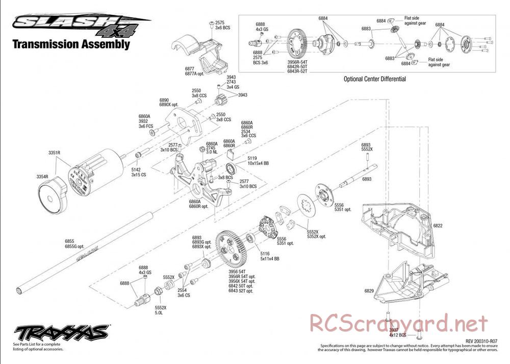 Traxxas - Slash 4x4 VXL - Exploded Views - Page 5