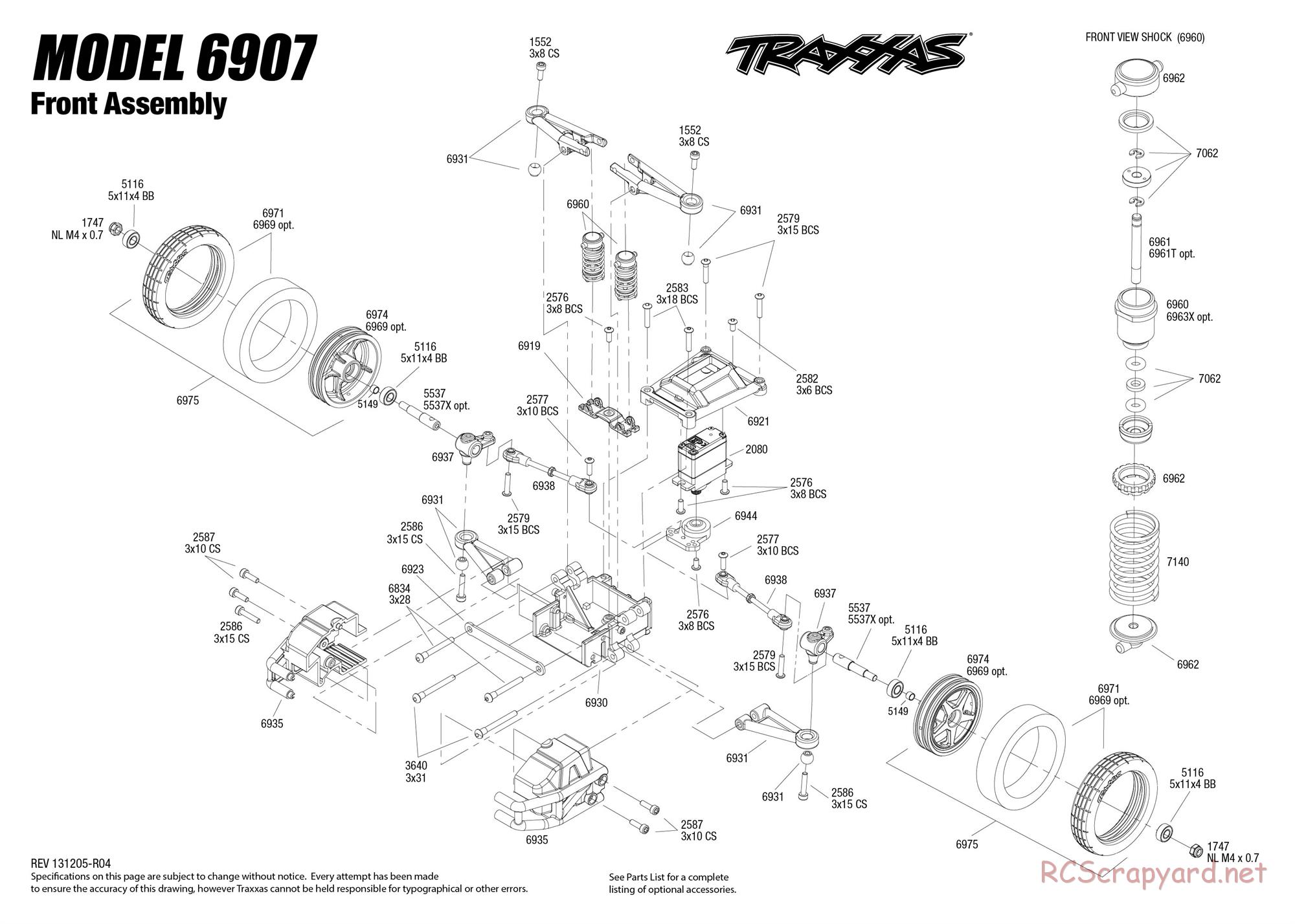 Traxxas - Funny Car (2012) - Exploded Views - Page 2