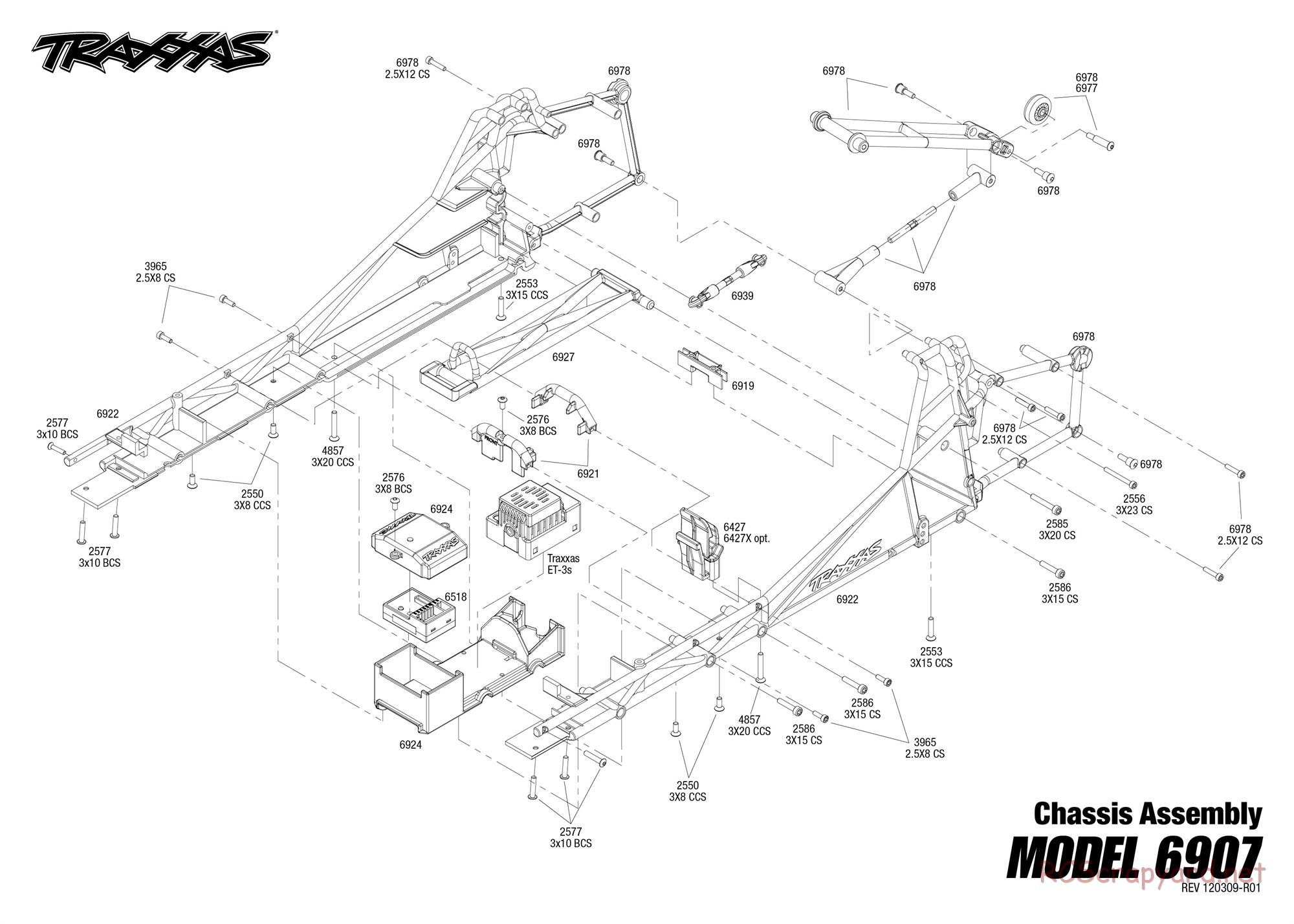 Traxxas - Funny Car (2012) - Exploded Views - Page 5