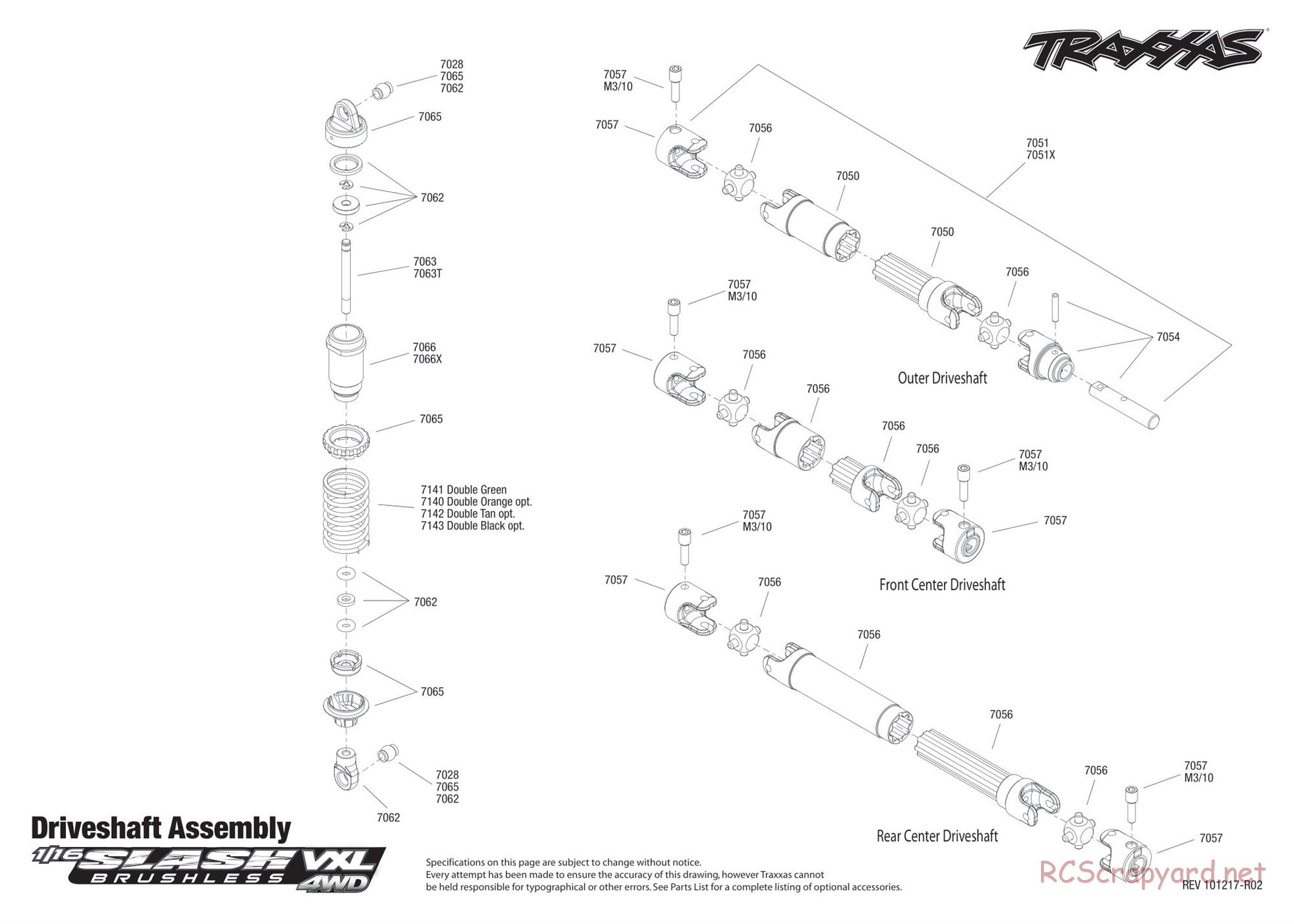 Traxxas - 1/16 Slash VXL 4WD (2009) - Exploded Views - Page 5