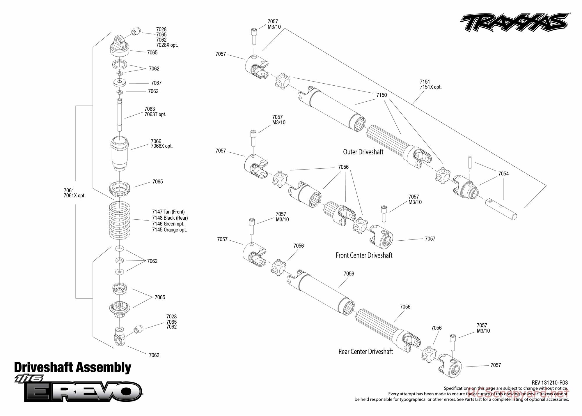Traxxas - 1/16 E-Revo Brushed (2013) - Exploded Views - Page 2