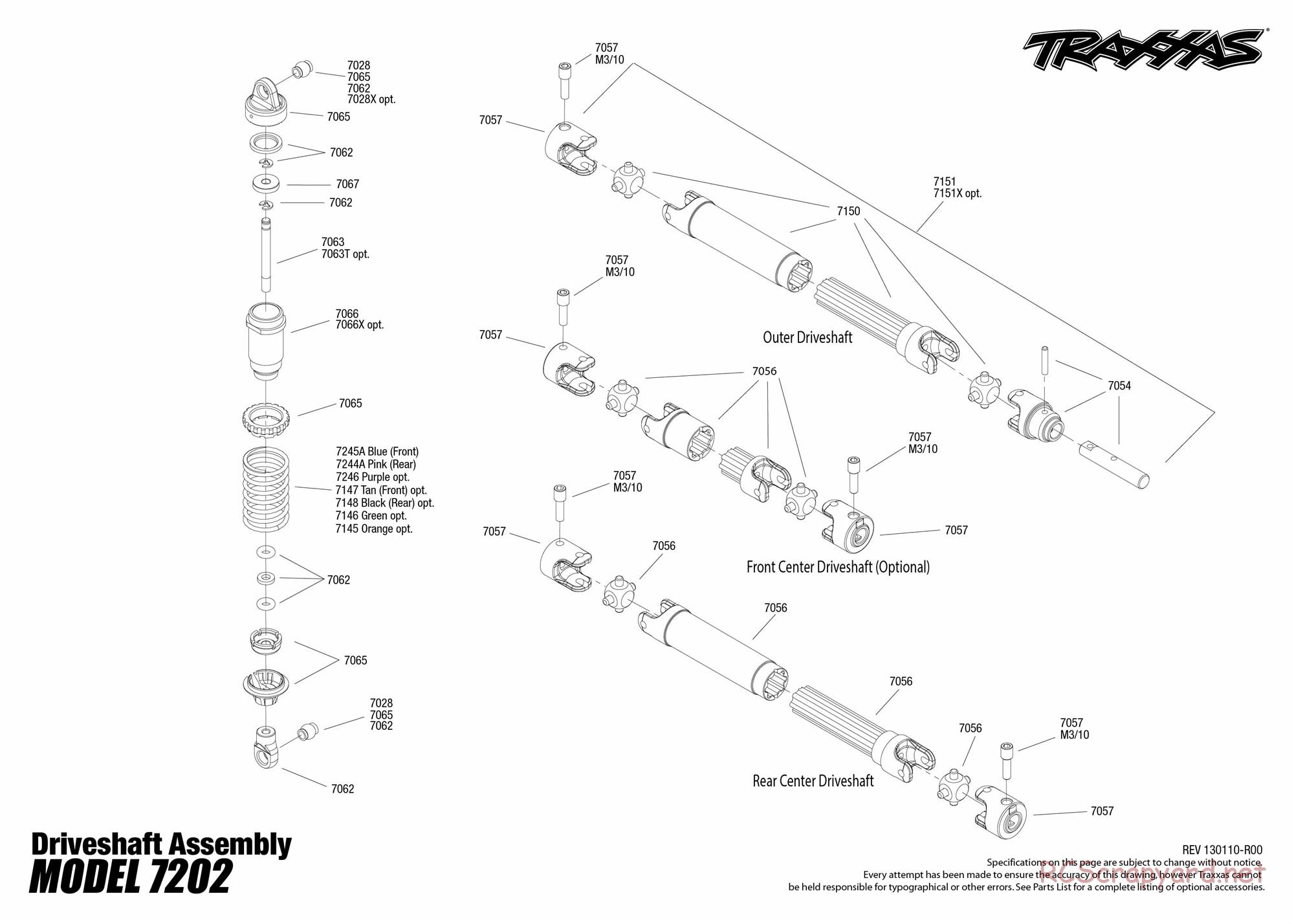 Traxxas - 1/16 Grave Digger (2013) - Exploded Views - Page 2