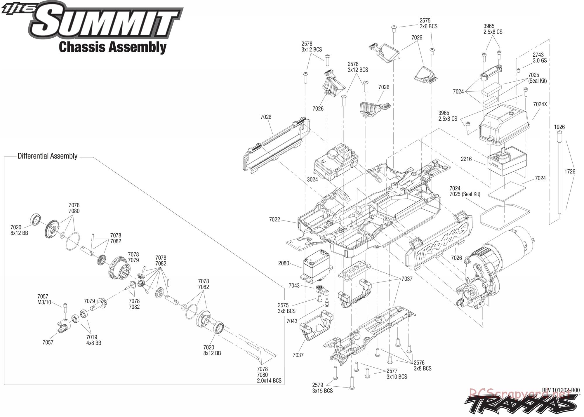 Traxxas - 1/16 Summit (2011) - Exploded Views - Page 1