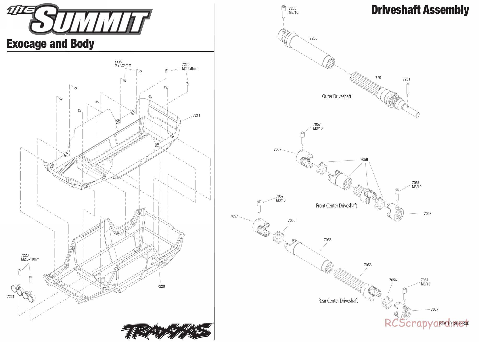 Traxxas - 1/16 Summit (2011) - Exploded Views - Page 2