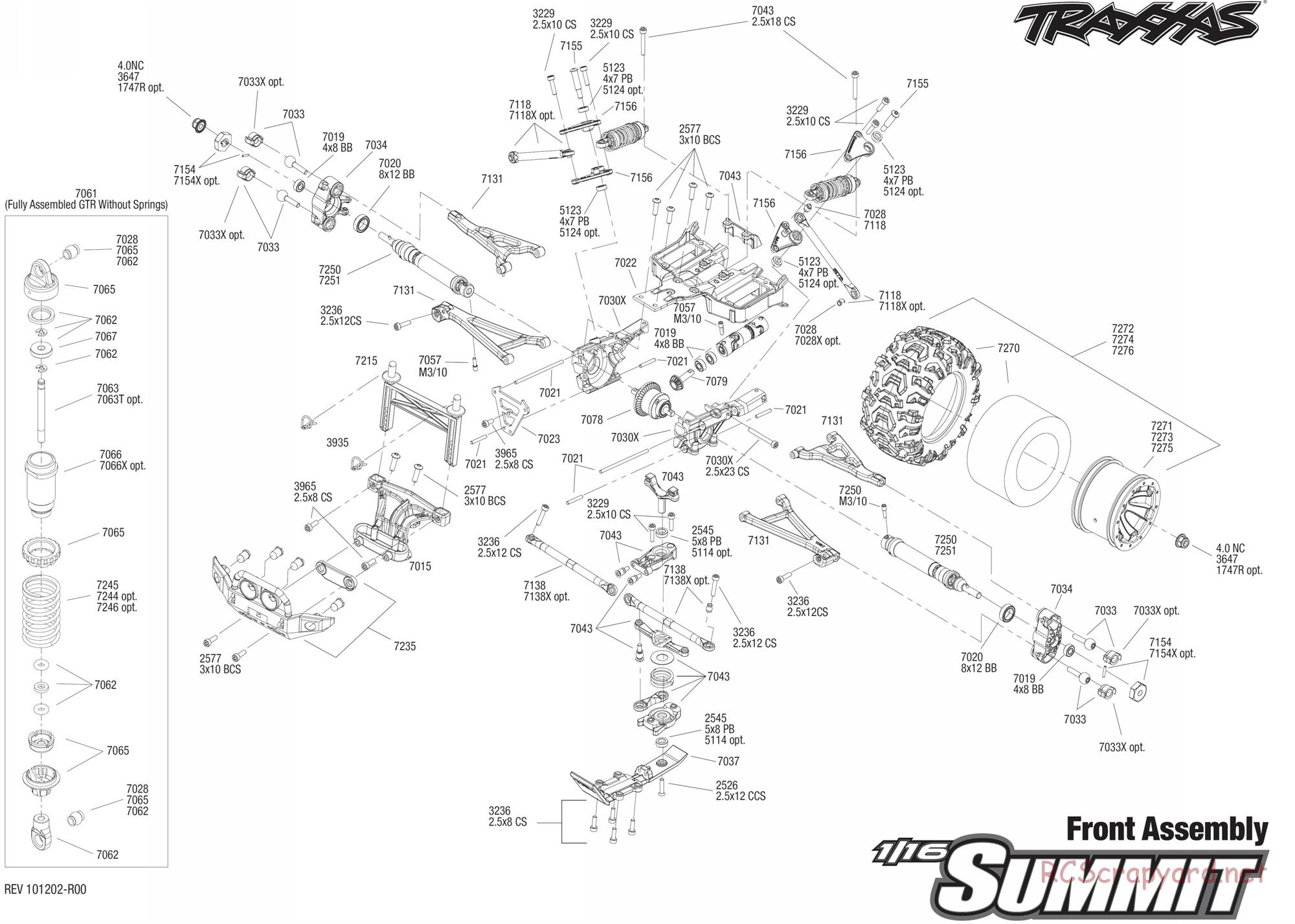 Traxxas - 1/16 Summit (2011) - Exploded Views - Page 3