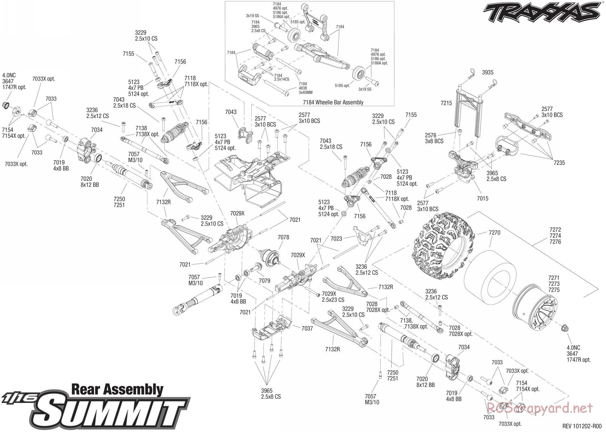 Traxxas - 1/16 Summit (2011) - Exploded Views - Page 4
