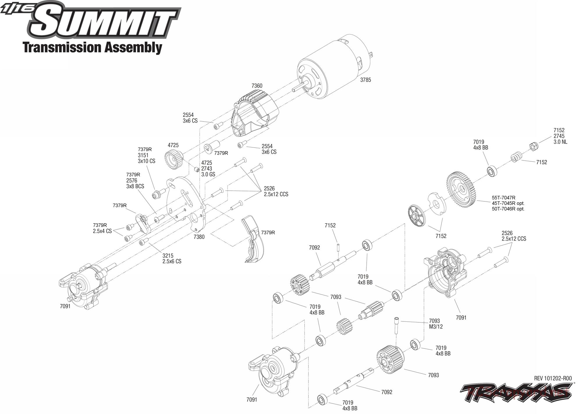 Traxxas - 1/16 Summit (2011) - Exploded Views - Page 5