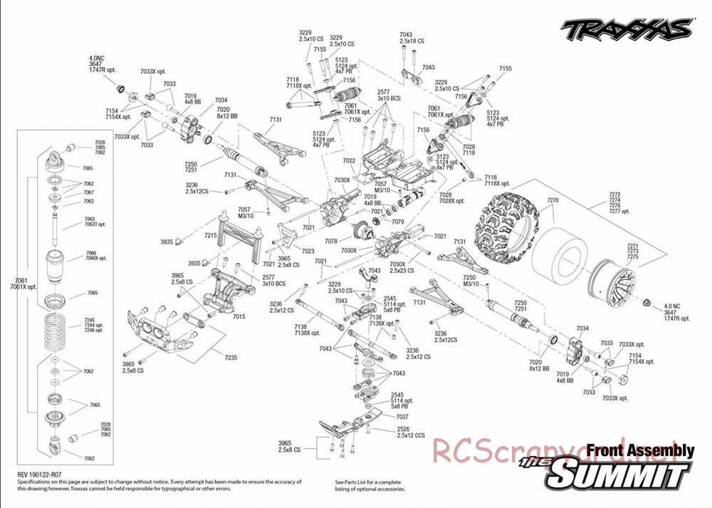 Traxxas - 1/16 Summit - Exploded Views - Page 2