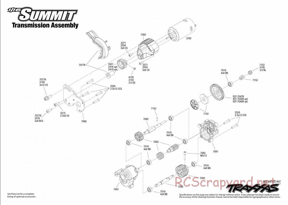 Traxxas - 1/16 Summit - Exploded Views - Page 5