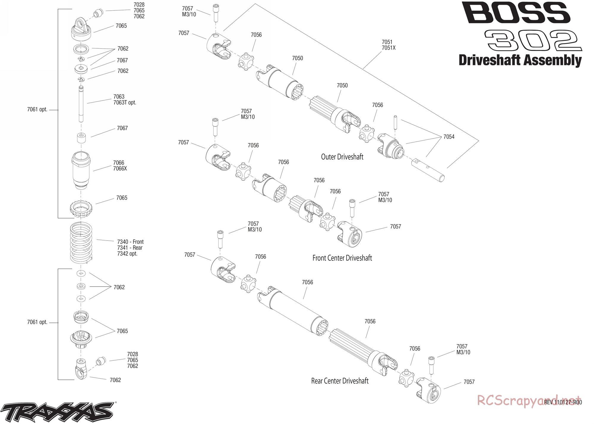 Traxxas - 1/16 Ford Mustang Boss 302 (2011) - Exploded Views - Page 2