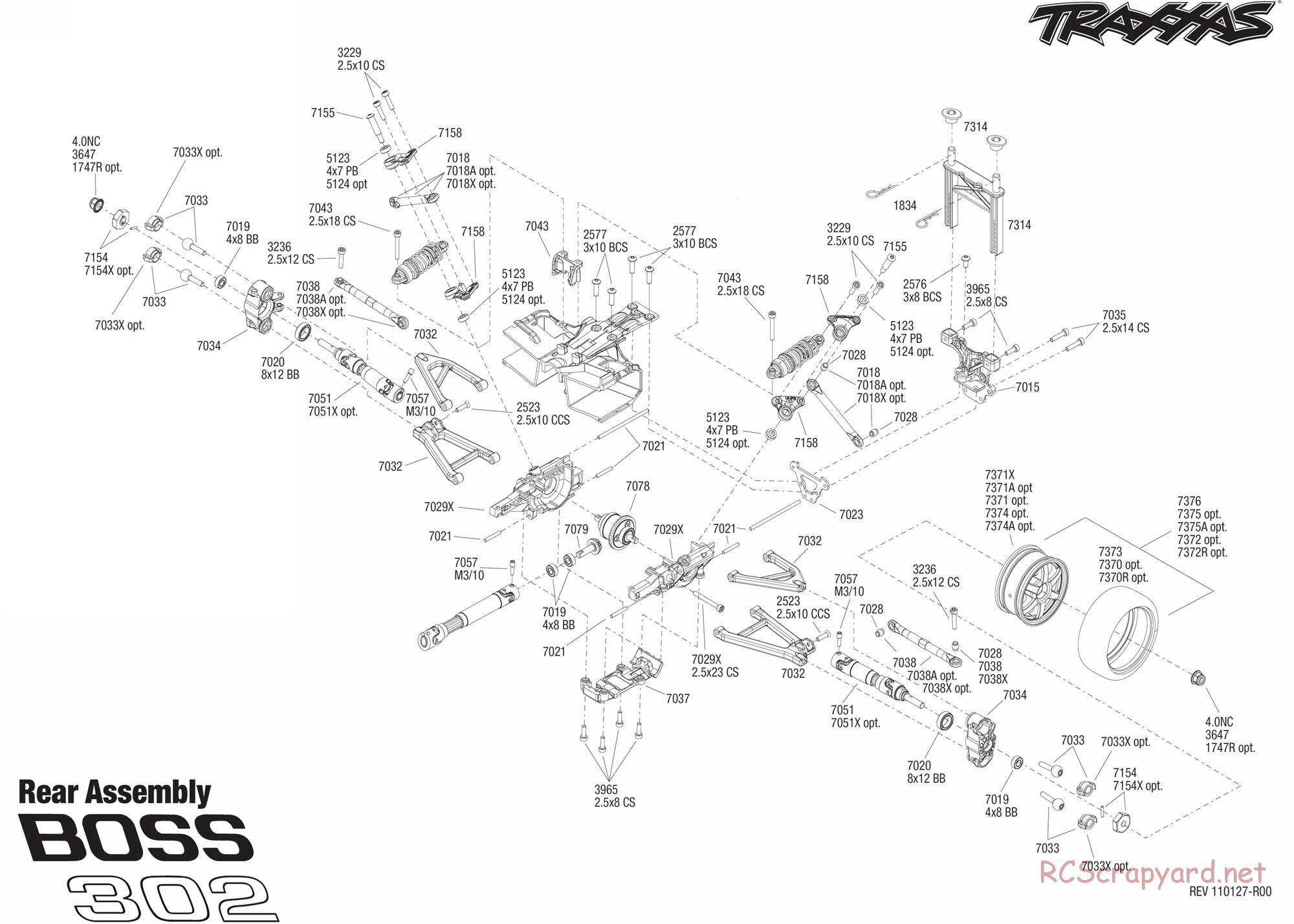 Traxxas - 1/16 Ford Mustang Boss 302 (2011) - Exploded Views - Page 4