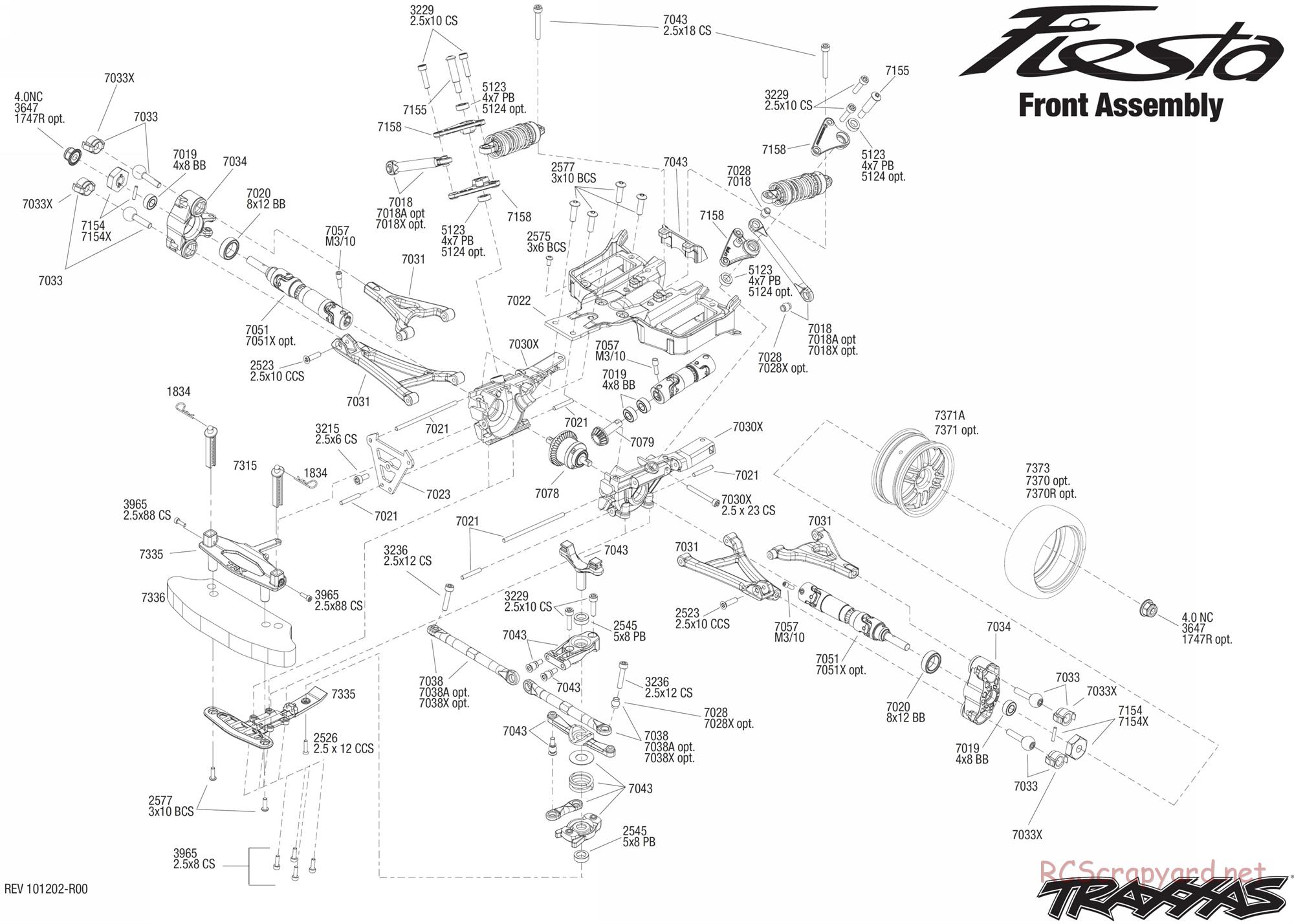 Traxxas - 1/16 Ford Fiesta (2011) - Exploded Views - Page 4