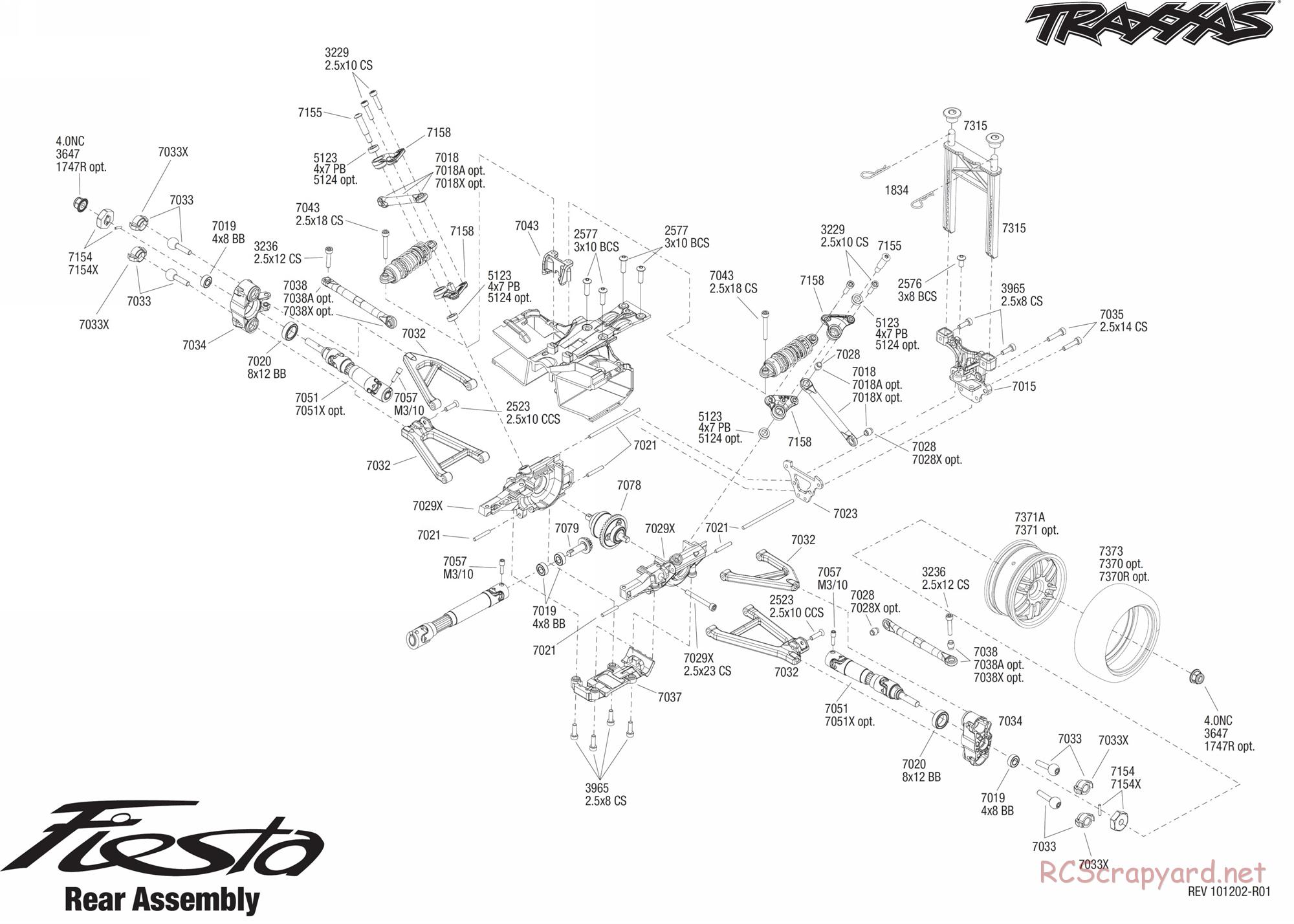 Traxxas - 1/16 Ford Fiesta (2011) - Exploded Views - Page 5