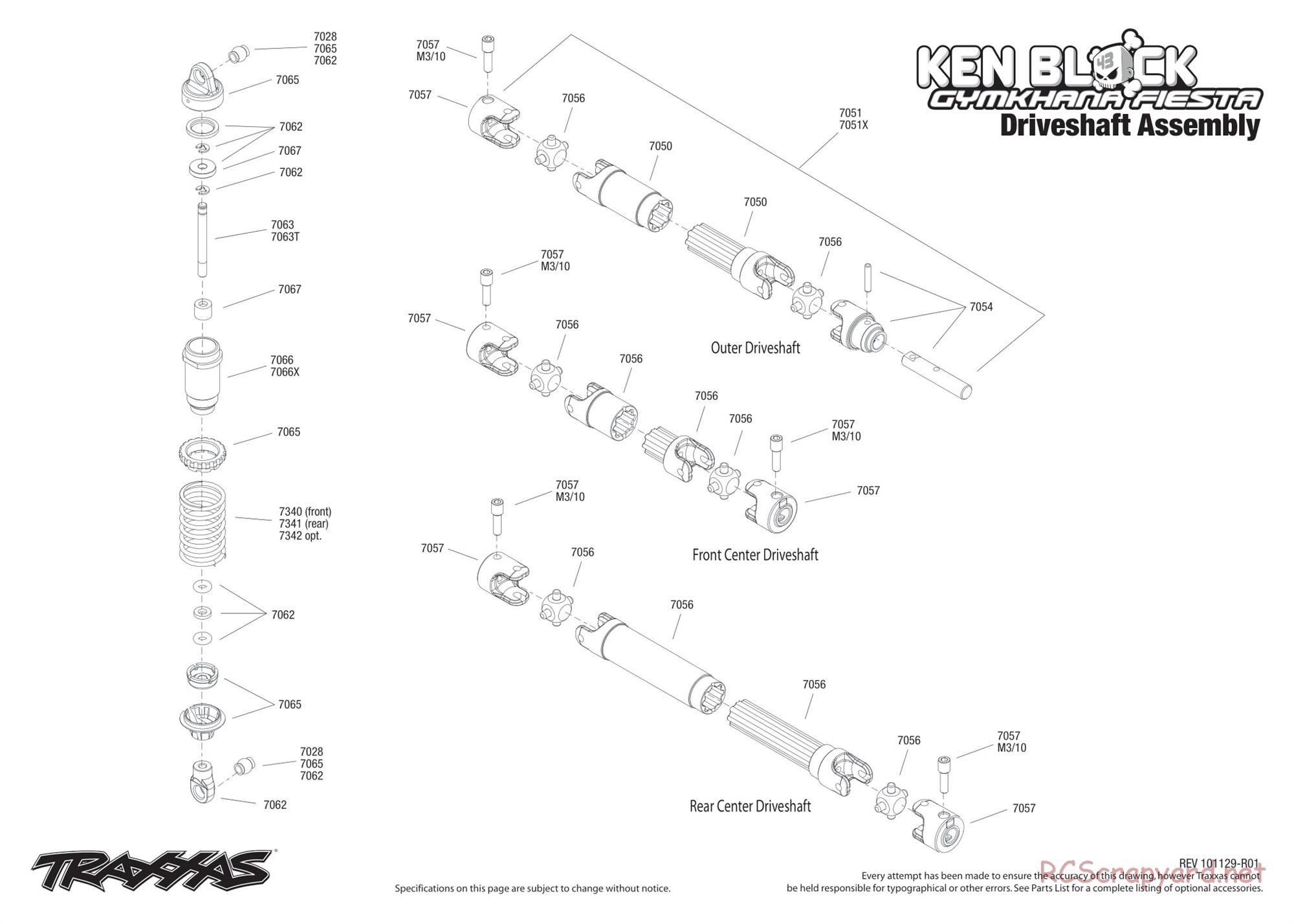 Traxxas - 1/16 Ken Block Gymkhana Fiesta (2011) - Exploded Views - Page 5