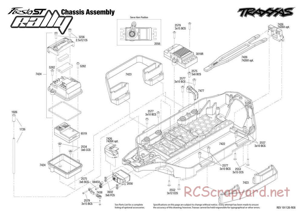 Traxxas - Ford Fiesta ST Rally - Exploded Views - Page 1