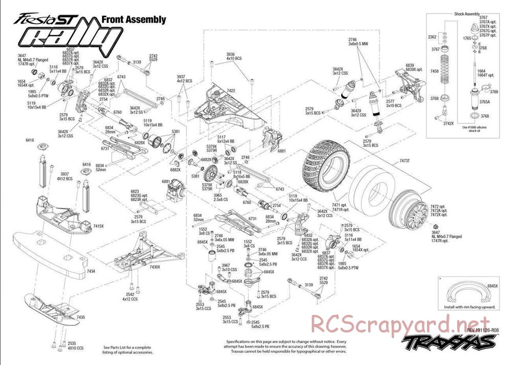 Traxxas - Ford Fiesta ST Rally - Exploded Views - Page 2