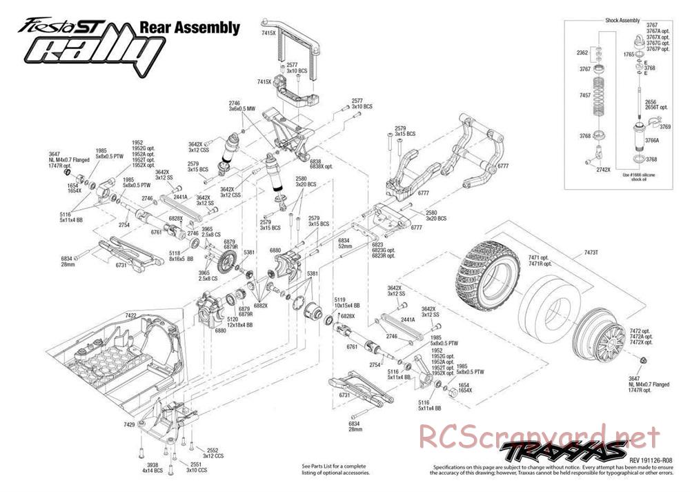 Traxxas - Ford Fiesta ST Rally - Exploded Views - Page 3