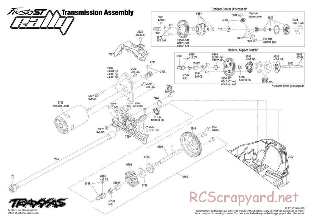 Traxxas - Ford Fiesta ST Rally - Exploded Views - Page 5