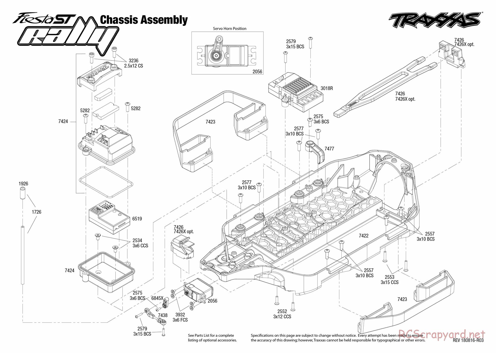 Traxxas - Ford Fiesta ST - NOS Deegan 38 Rally - Exploded Views - Page 1