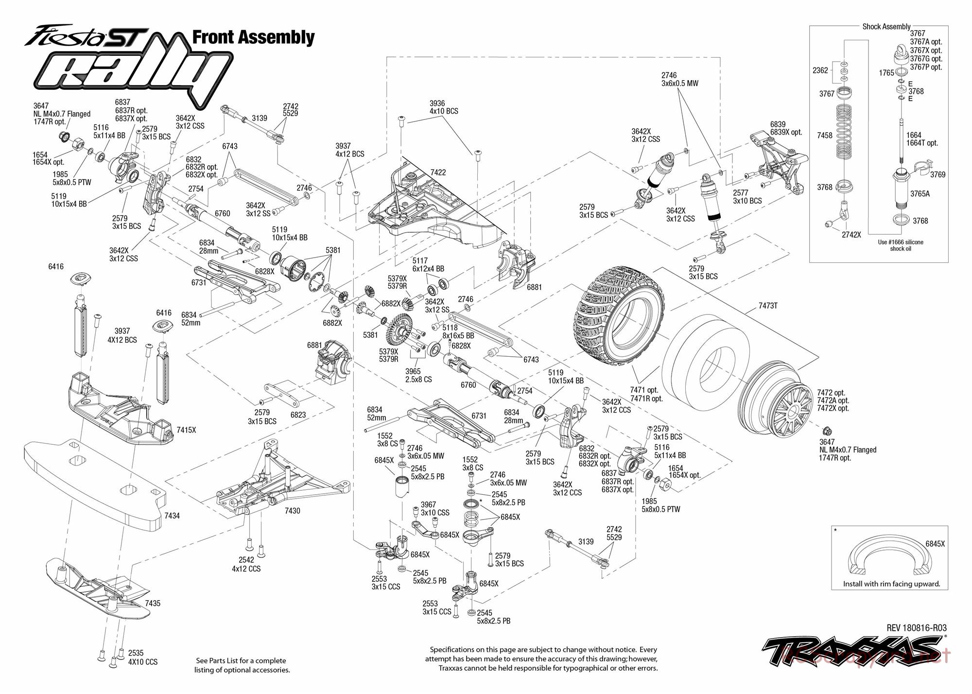 Traxxas - Ford Fiesta ST - NOS Deegan 38 Rally - Exploded Views - Page 3
