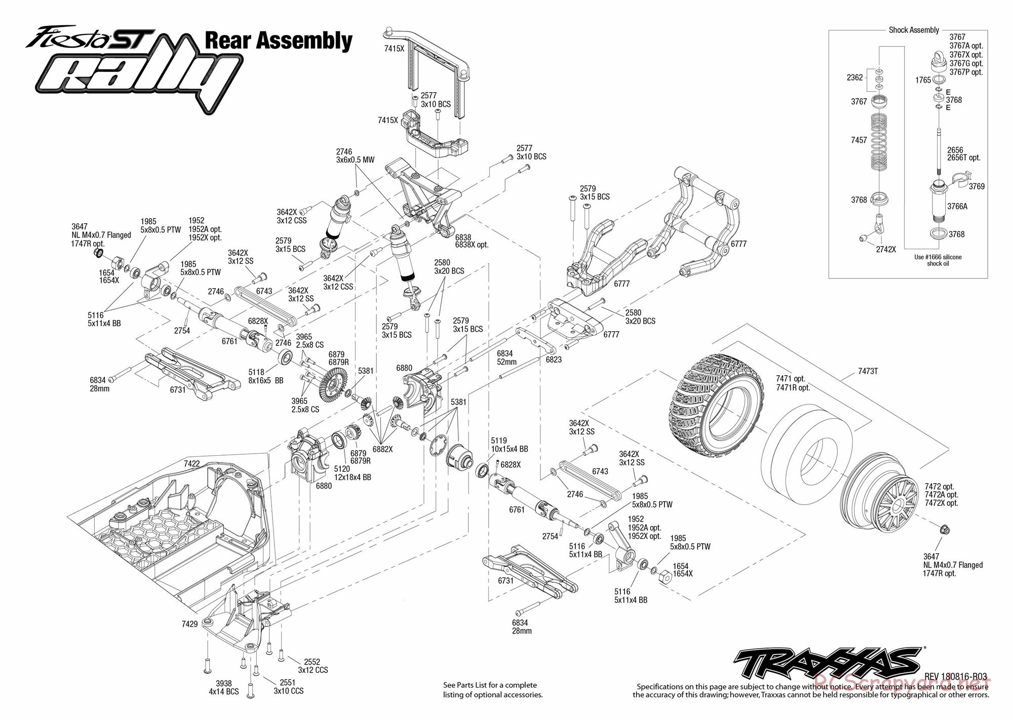 Traxxas - Ford Fiesta ST - NOS Deegan 38 Rally - Exploded Views - Page 4