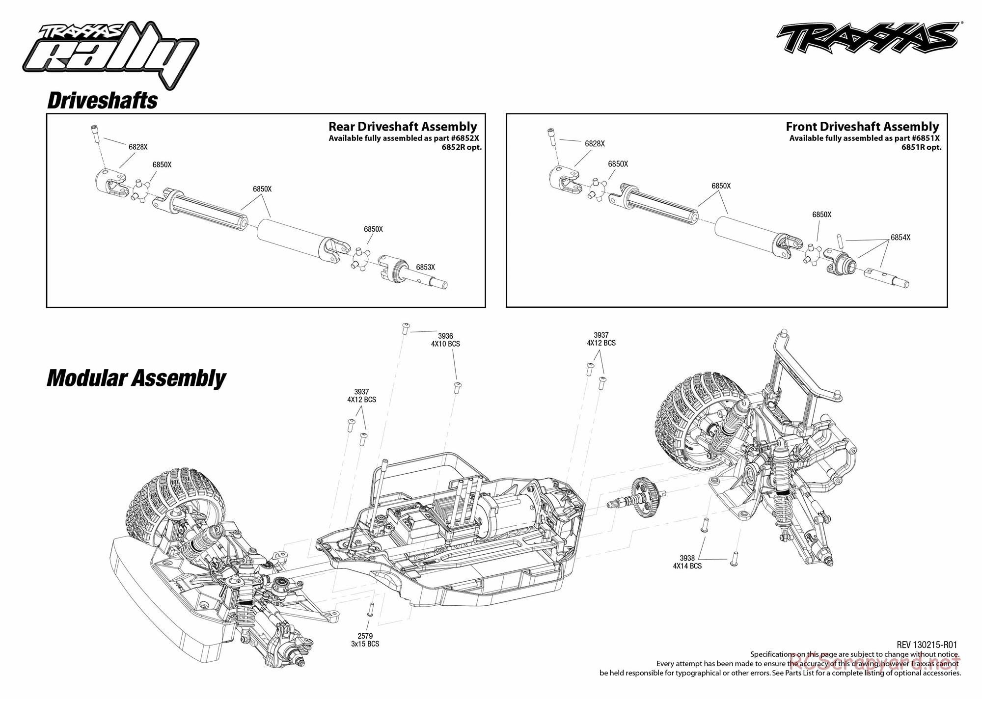 Traxxas - Rally (2012) - Exploded Views - Page 2