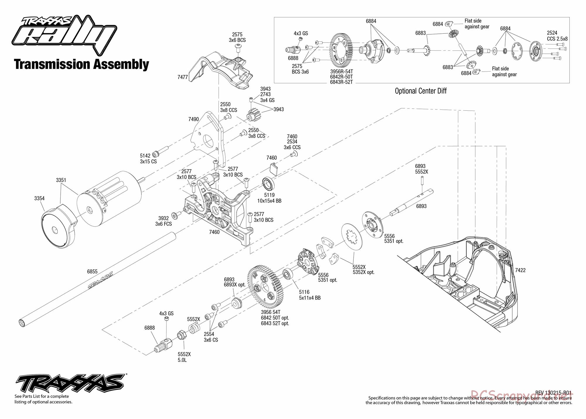 Traxxas - Rally (2012) - Exploded Views - Page 5
