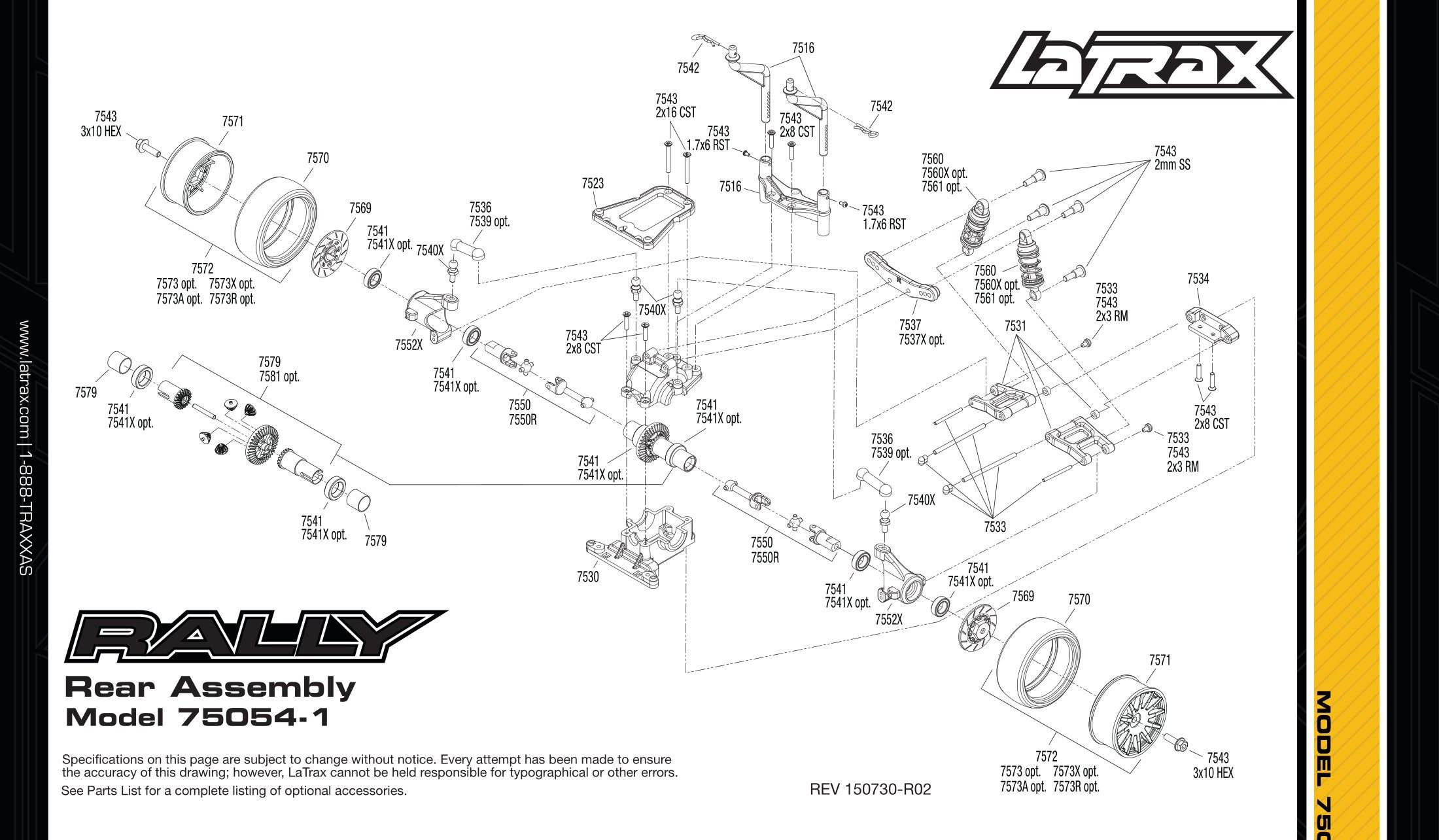 Traxxas - LaTrax Rally - Exploded Views - Page 3