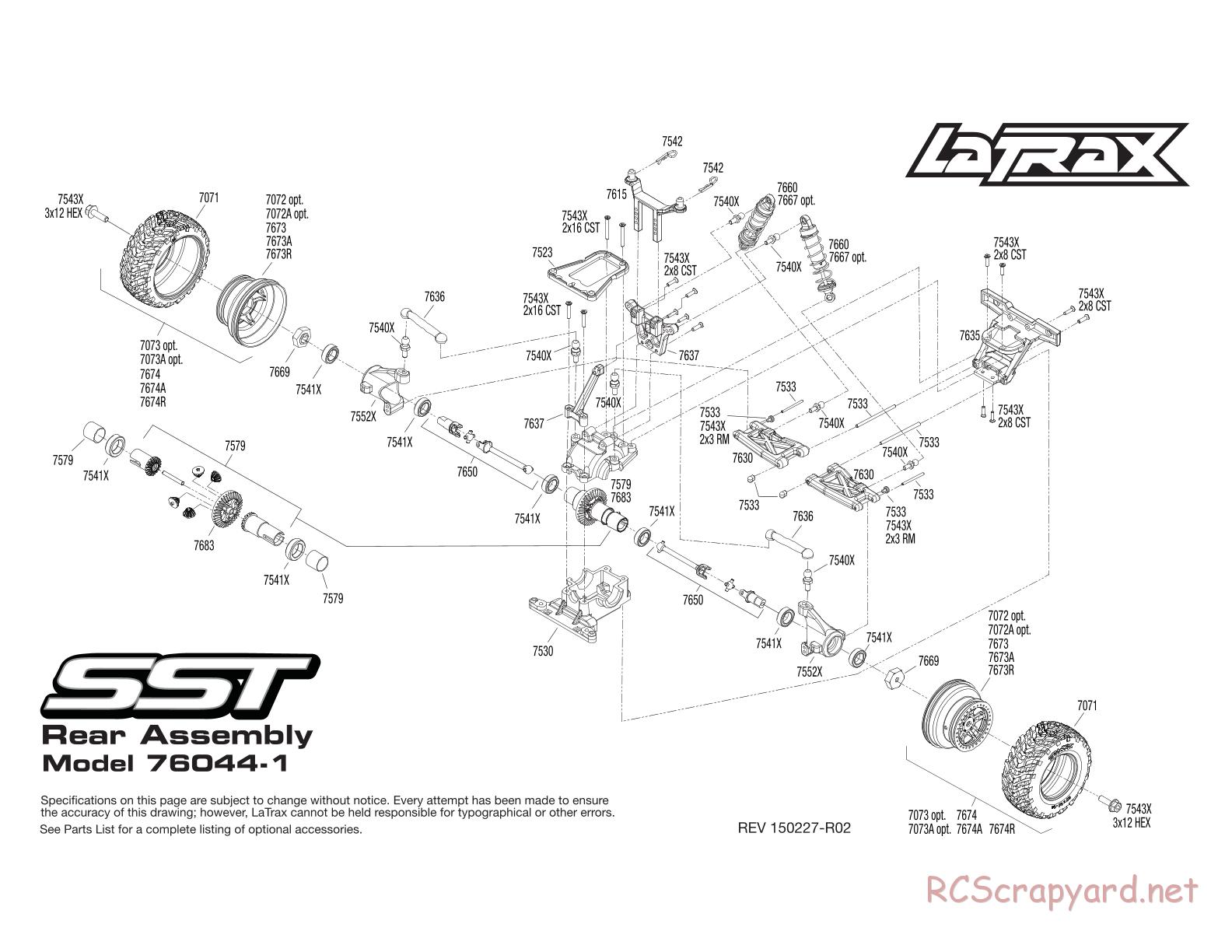 Traxxas - LaTrax SST (2014) - Exploded Views - Page 3