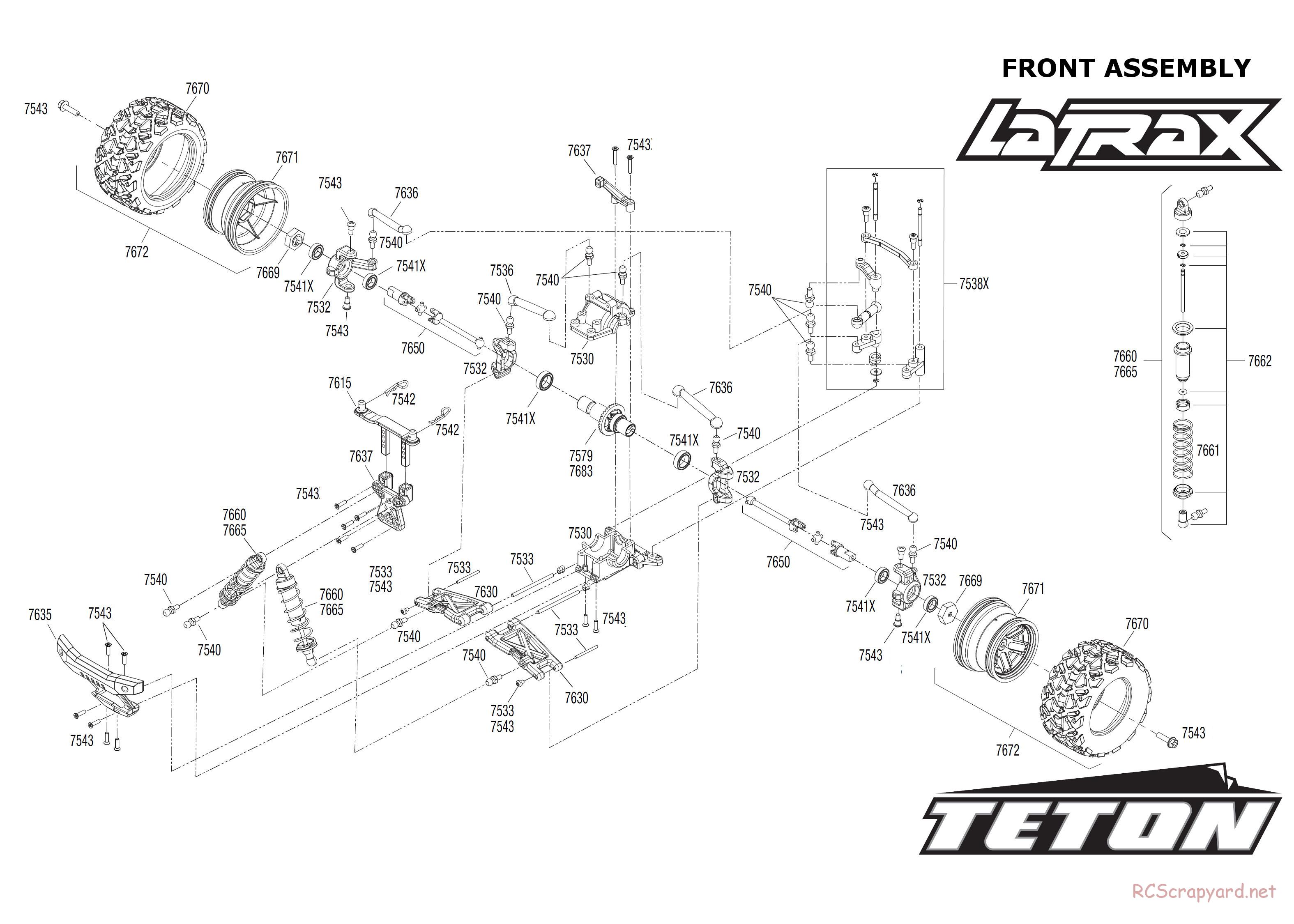 Traxxas - LaTrax Teton (2014) - Exploded Views - Page 2